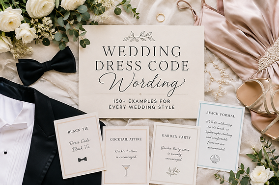 cute dress code wording This is the dress code on my wedding website. Any feedback or advice? : r/Weddingattireapproval