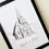 Thumbnail: Personalised Wedding Venue Illustration - Custom Church Or Venue Portrait Print