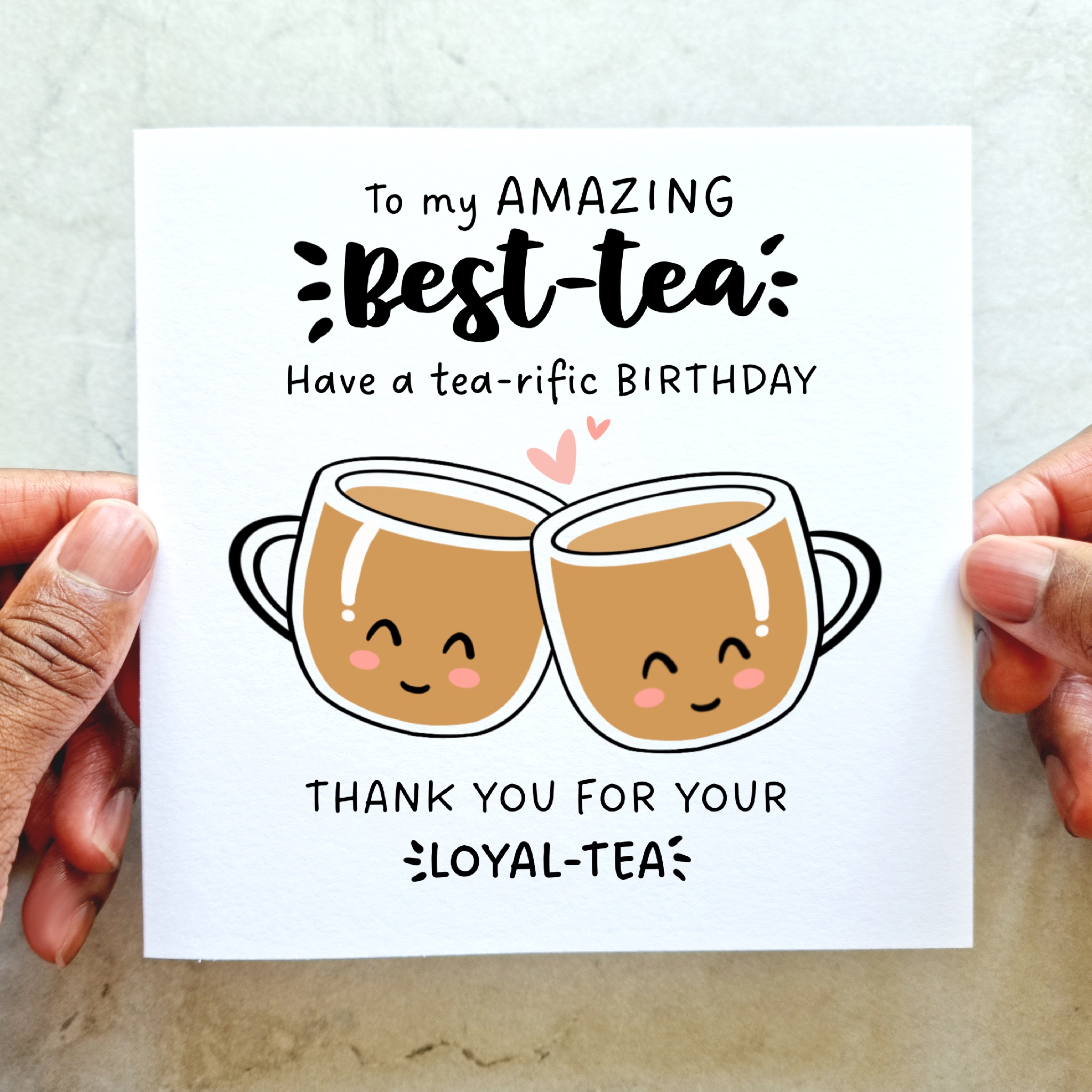 Best Friend Birthday Card - Tea Cups