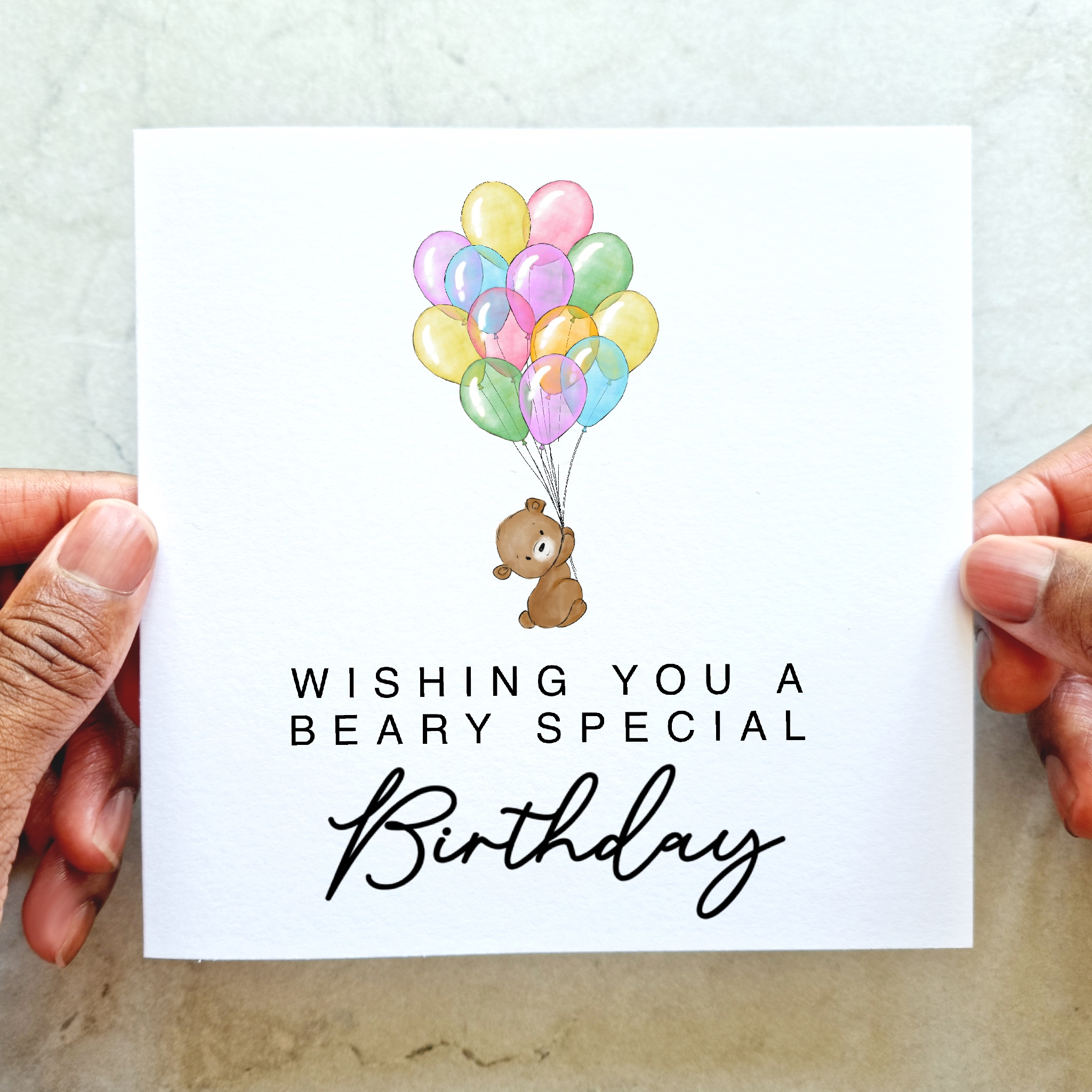 Birthday Card - Bear