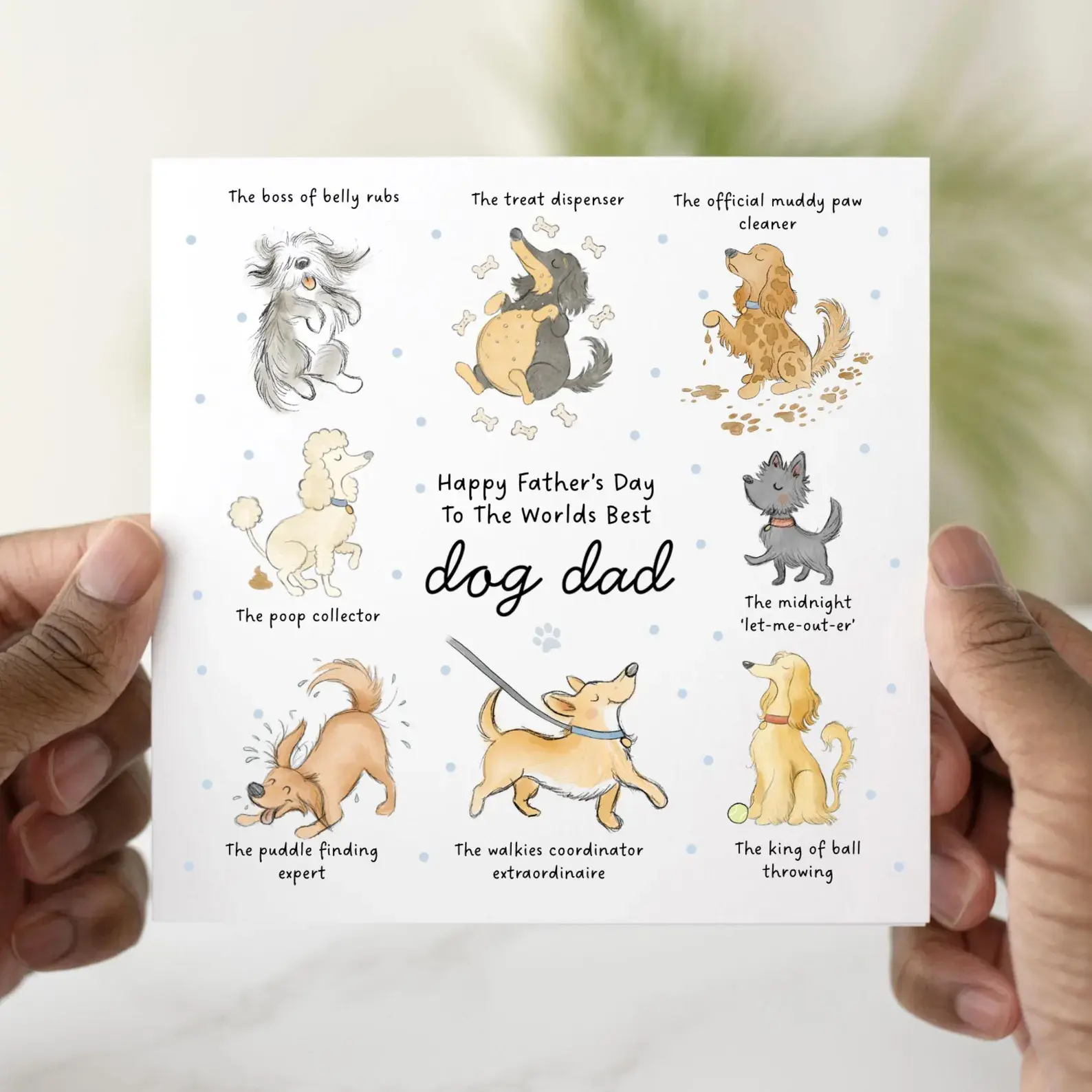 Funny Pun Dog Dad Father's Day Card
