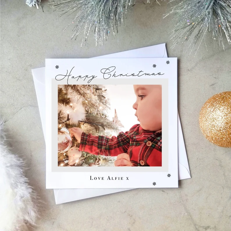 Personalised Photo Christmas Card - Photo Card