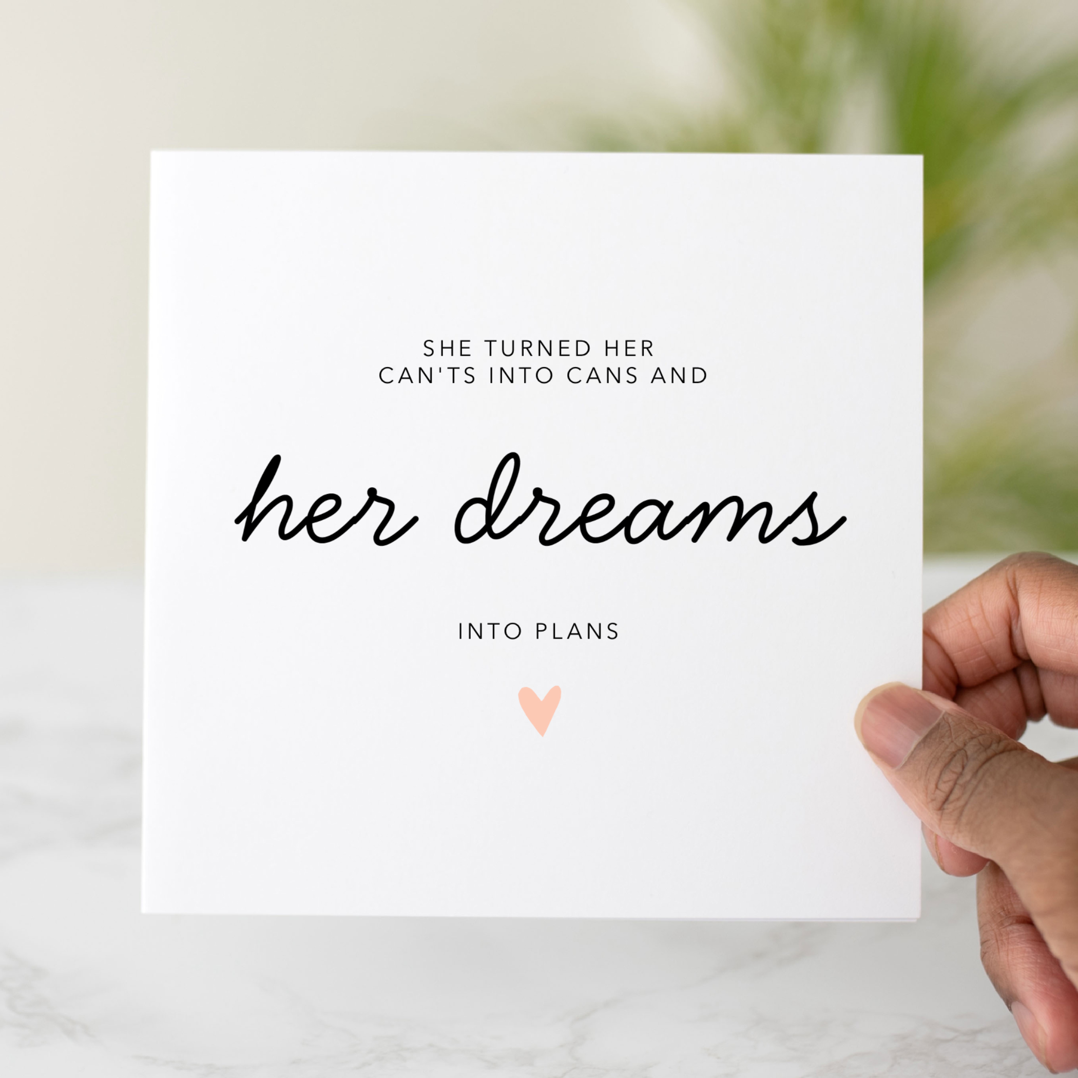 Congratulations Card - Her Dreams