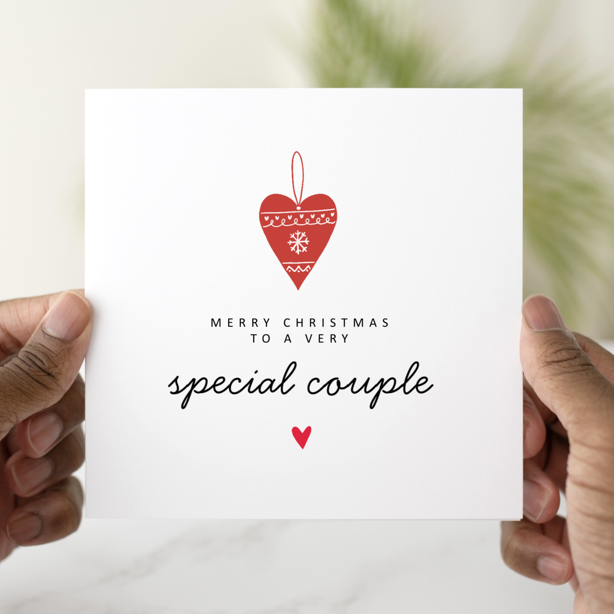 Special Couple Christmas Card