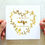 Thumbnail: Wife Birthday Card - Wreath - Gold Foil