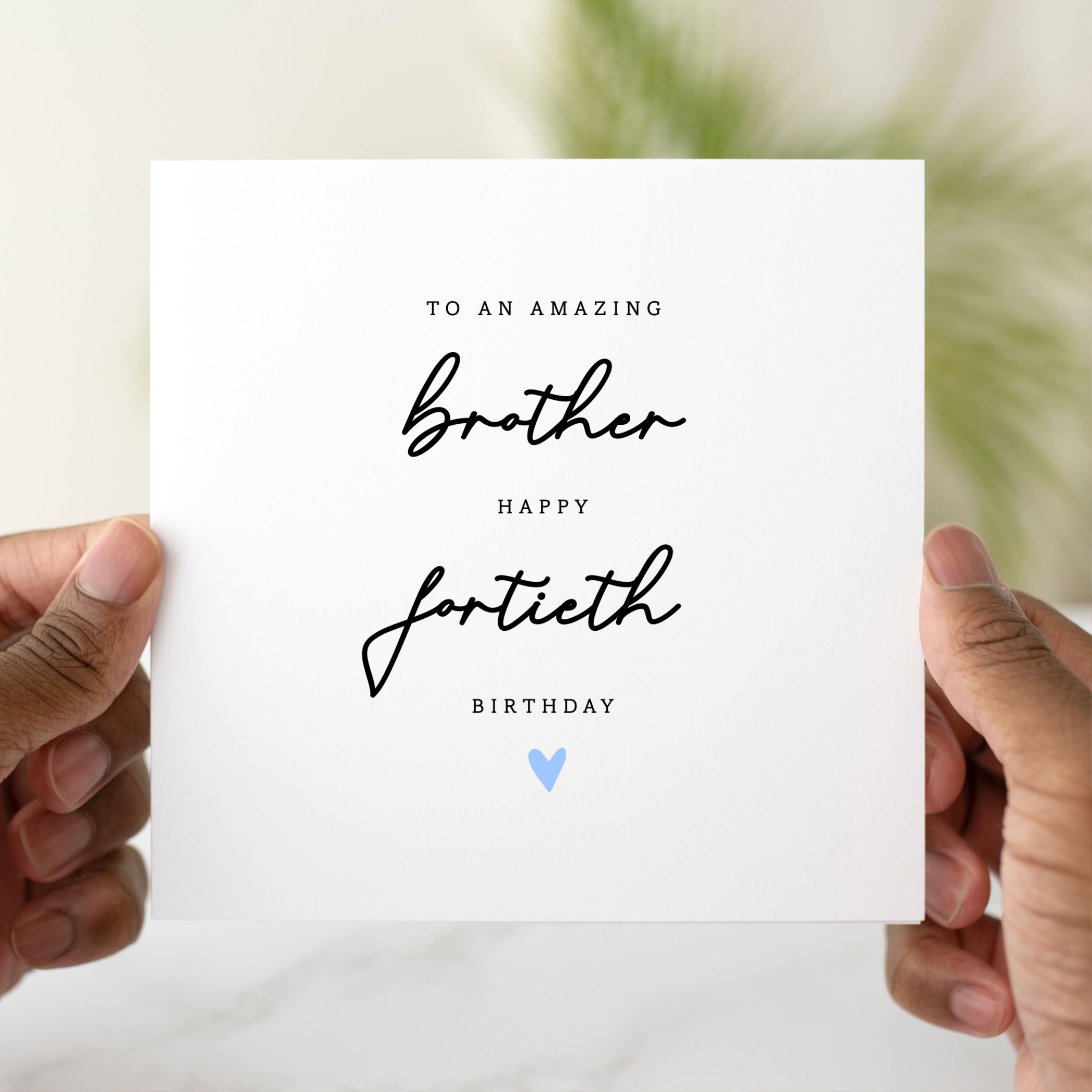 Brother 40th Birthday Card