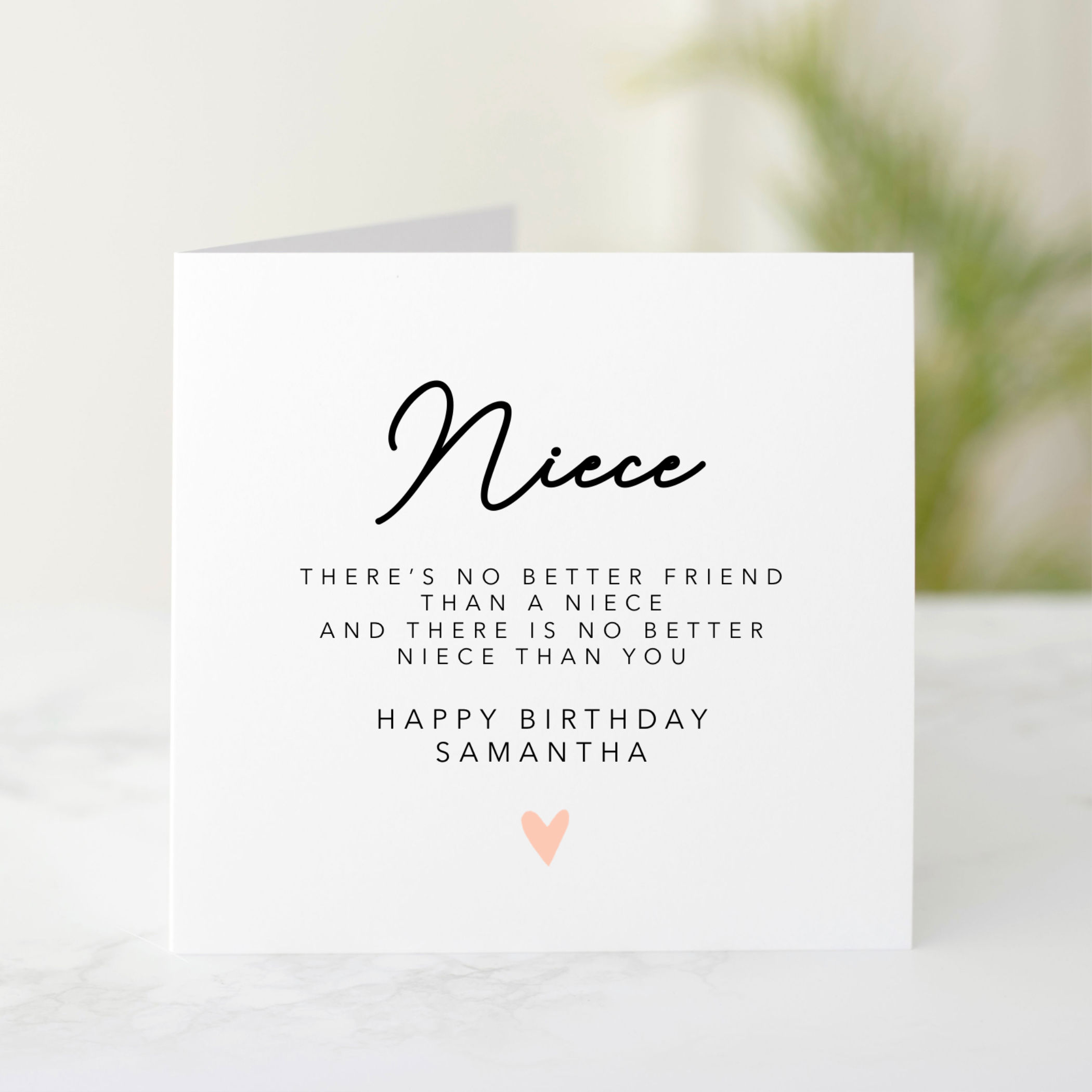 Personalised Poem Niece Birthday Card
