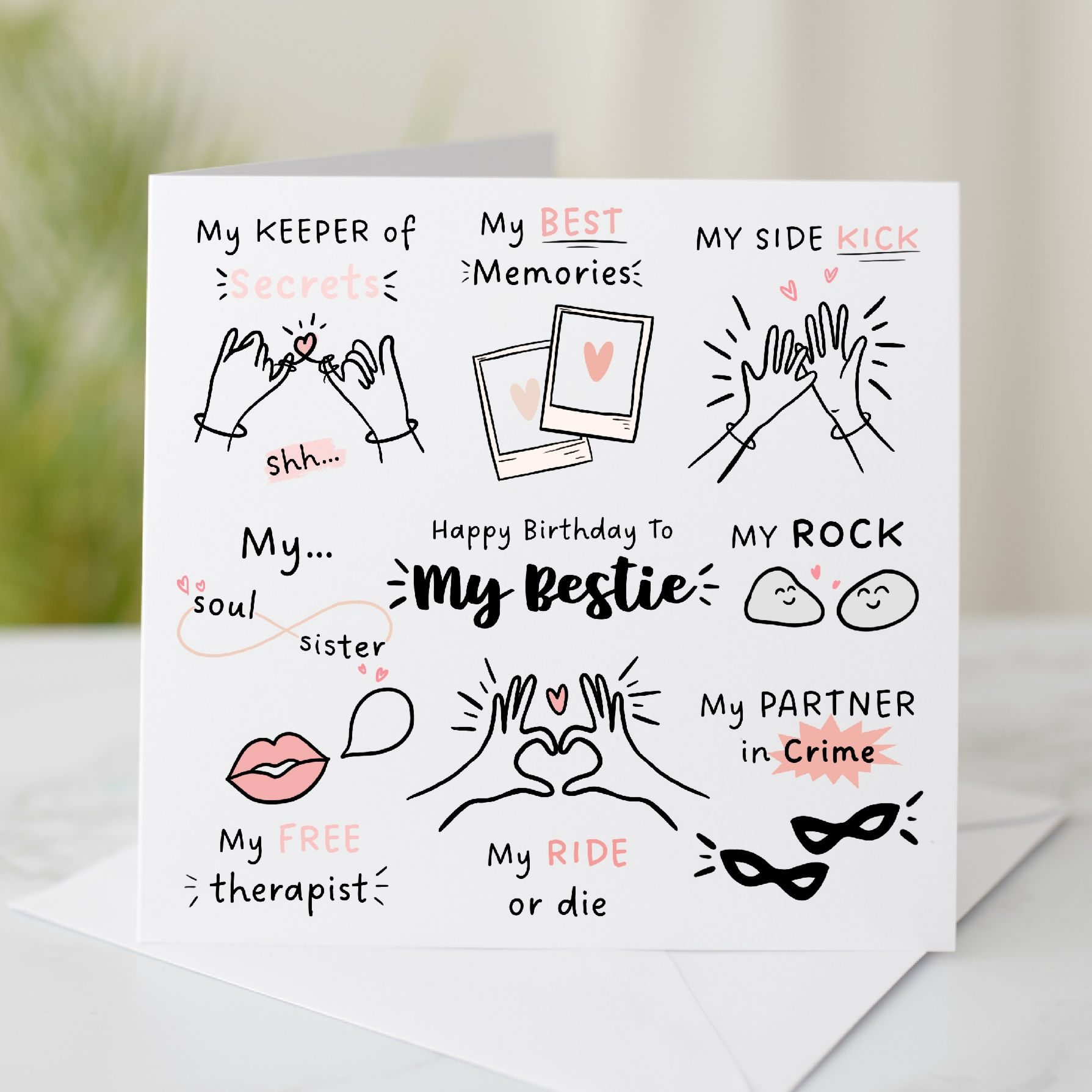 Best Friend Birthday Card - My Bestie