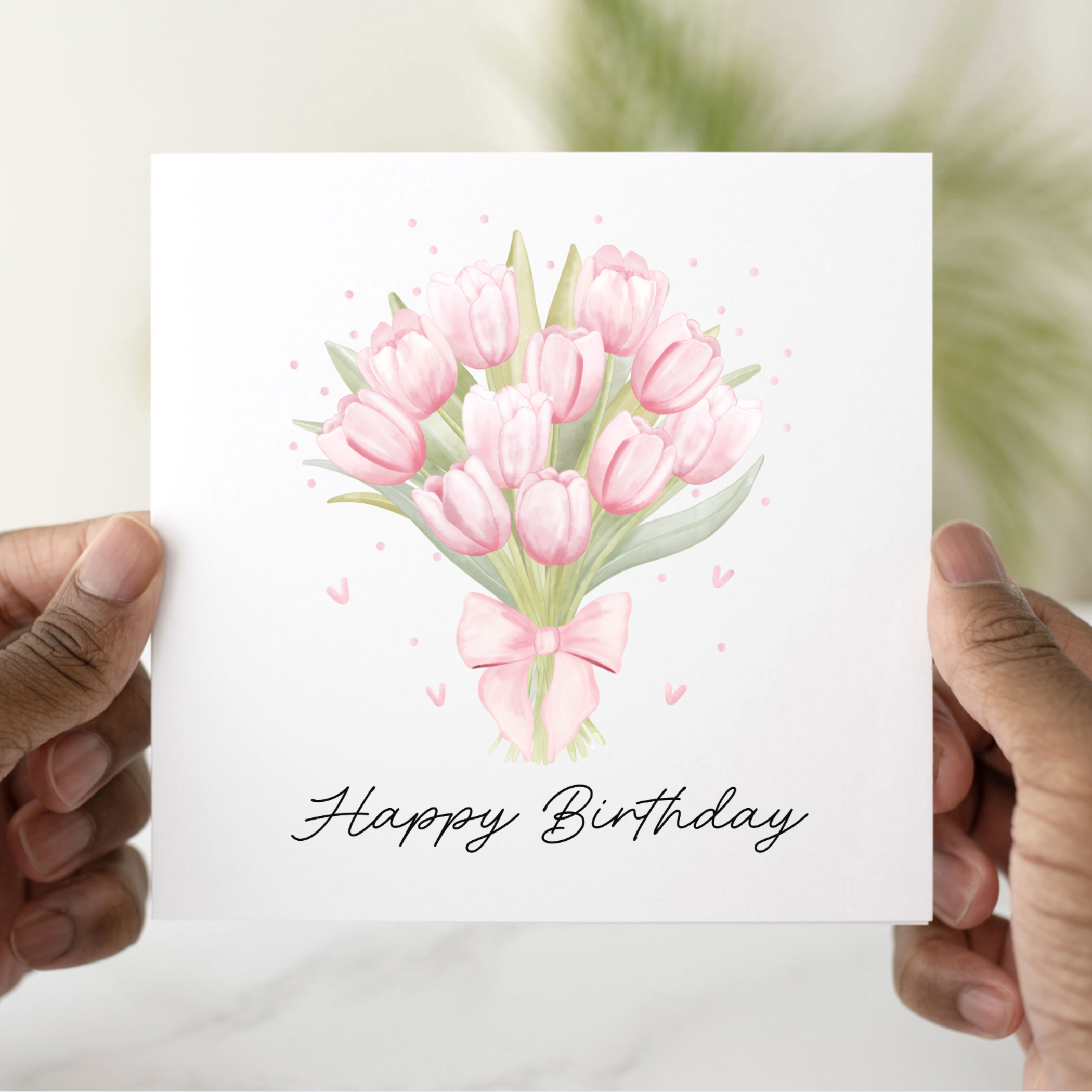 Happy Birthday Card - Flower Bouquet