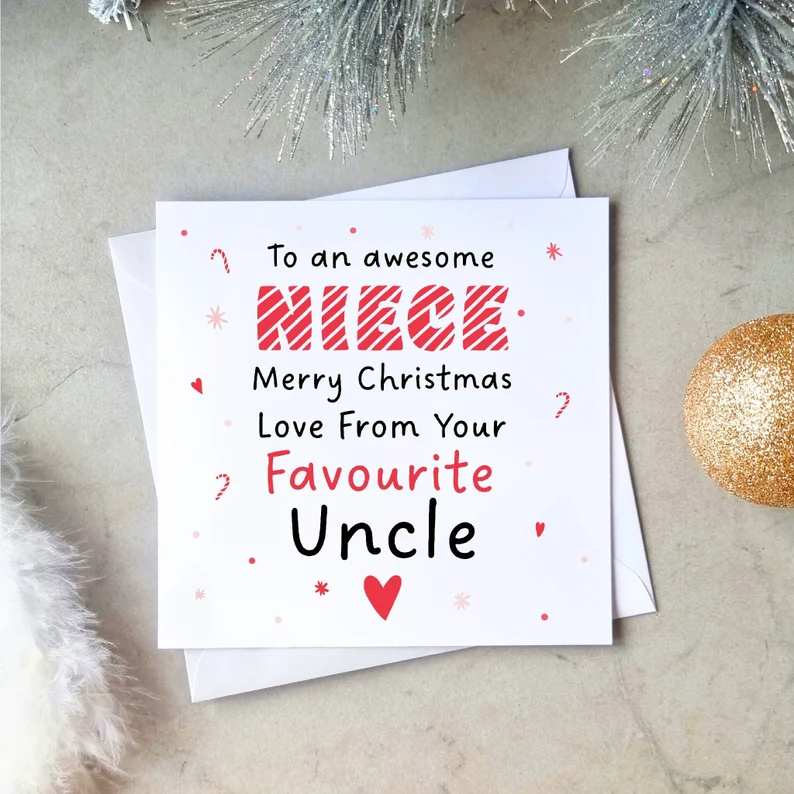 Funny Niece Christmas Card