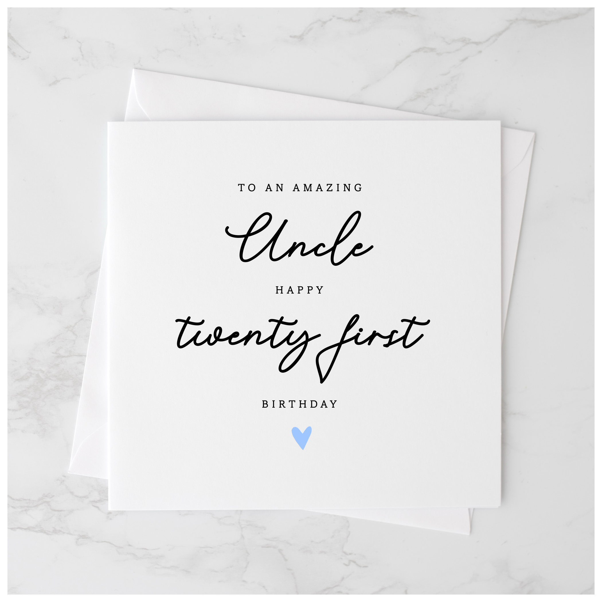 Uncle 21st Birthday Card