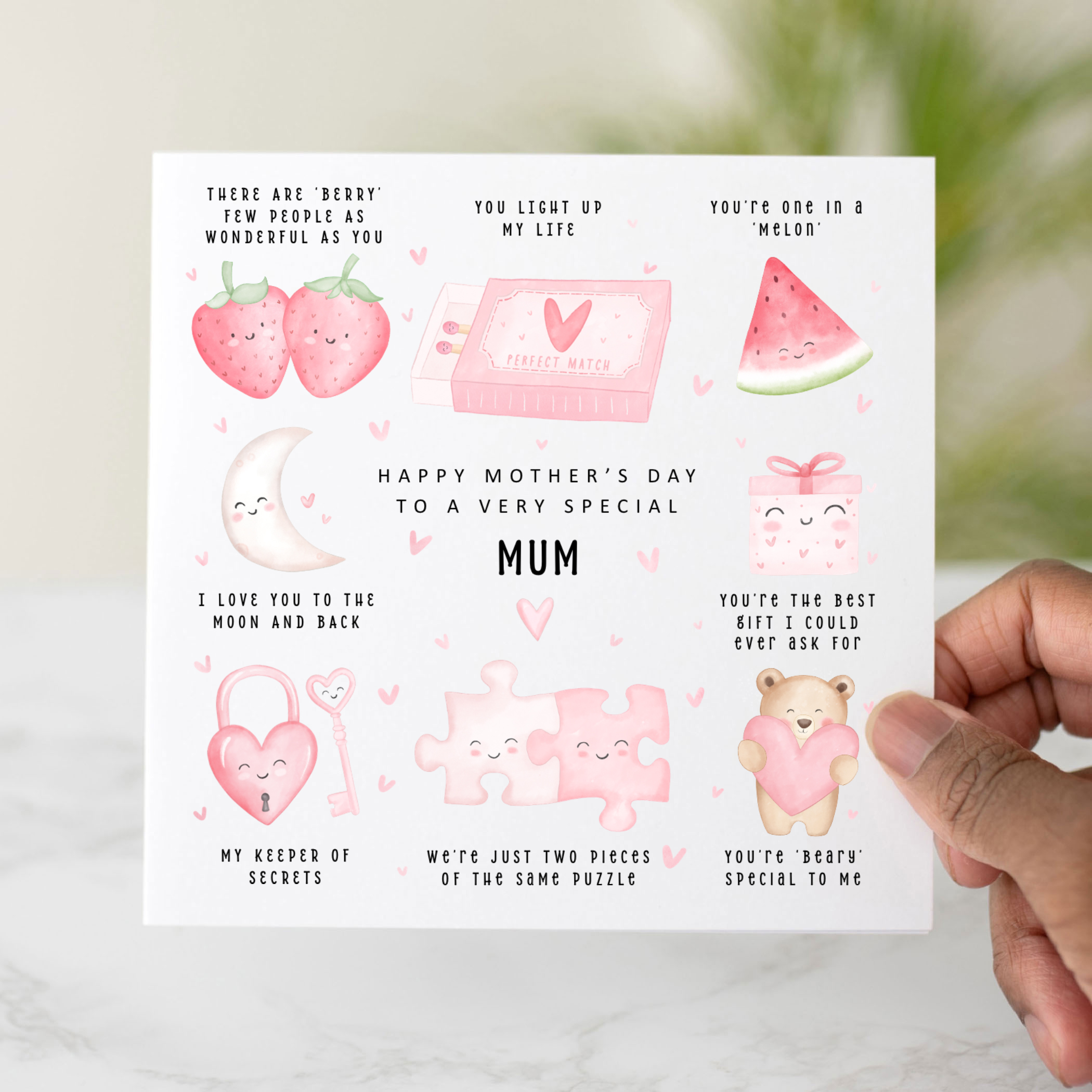 Cute Puns Mum Mother's Day Card