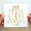 Thumbnail: Romantic Birthday Card - Alphabet - Gold Foil