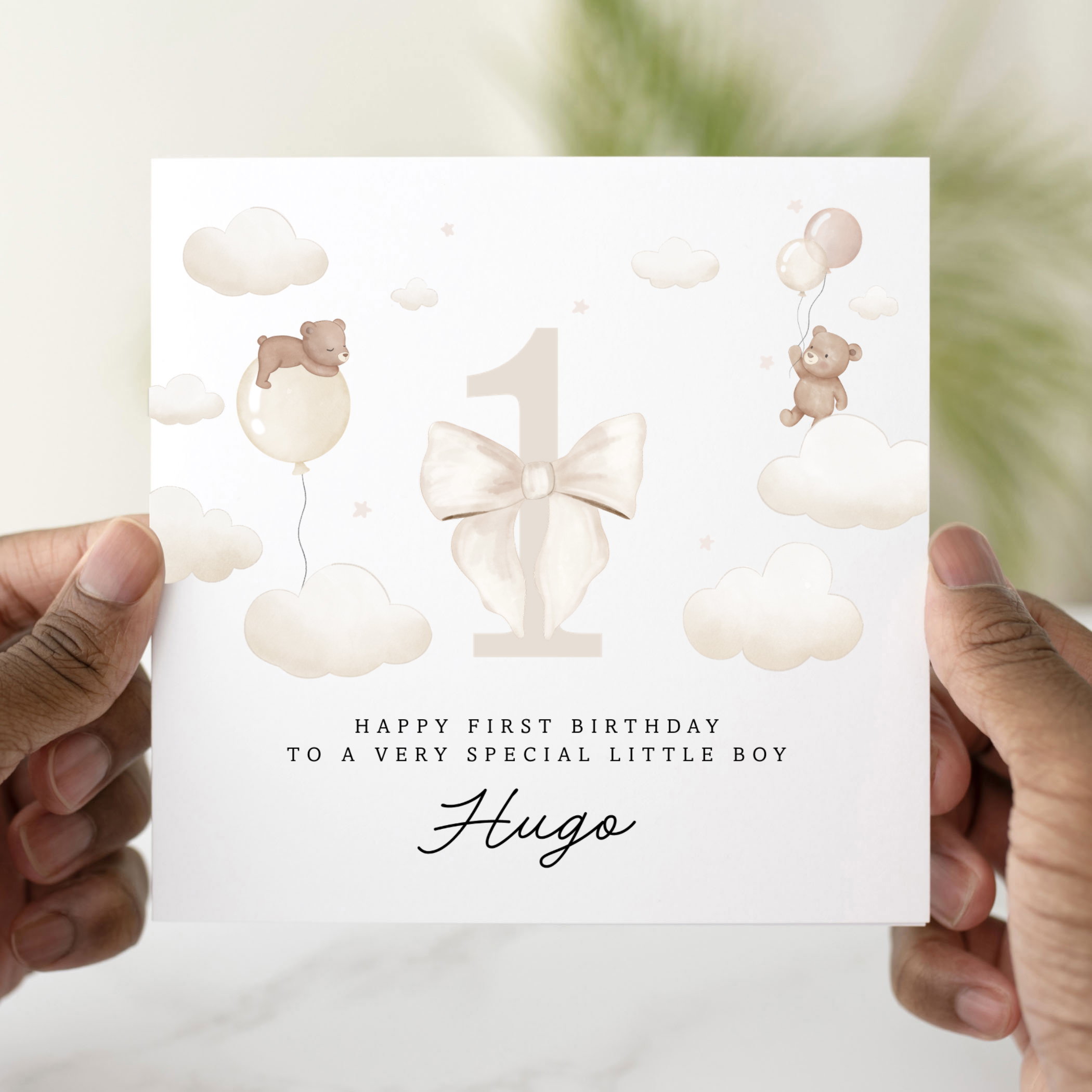 Personalised 1st Birthday Card