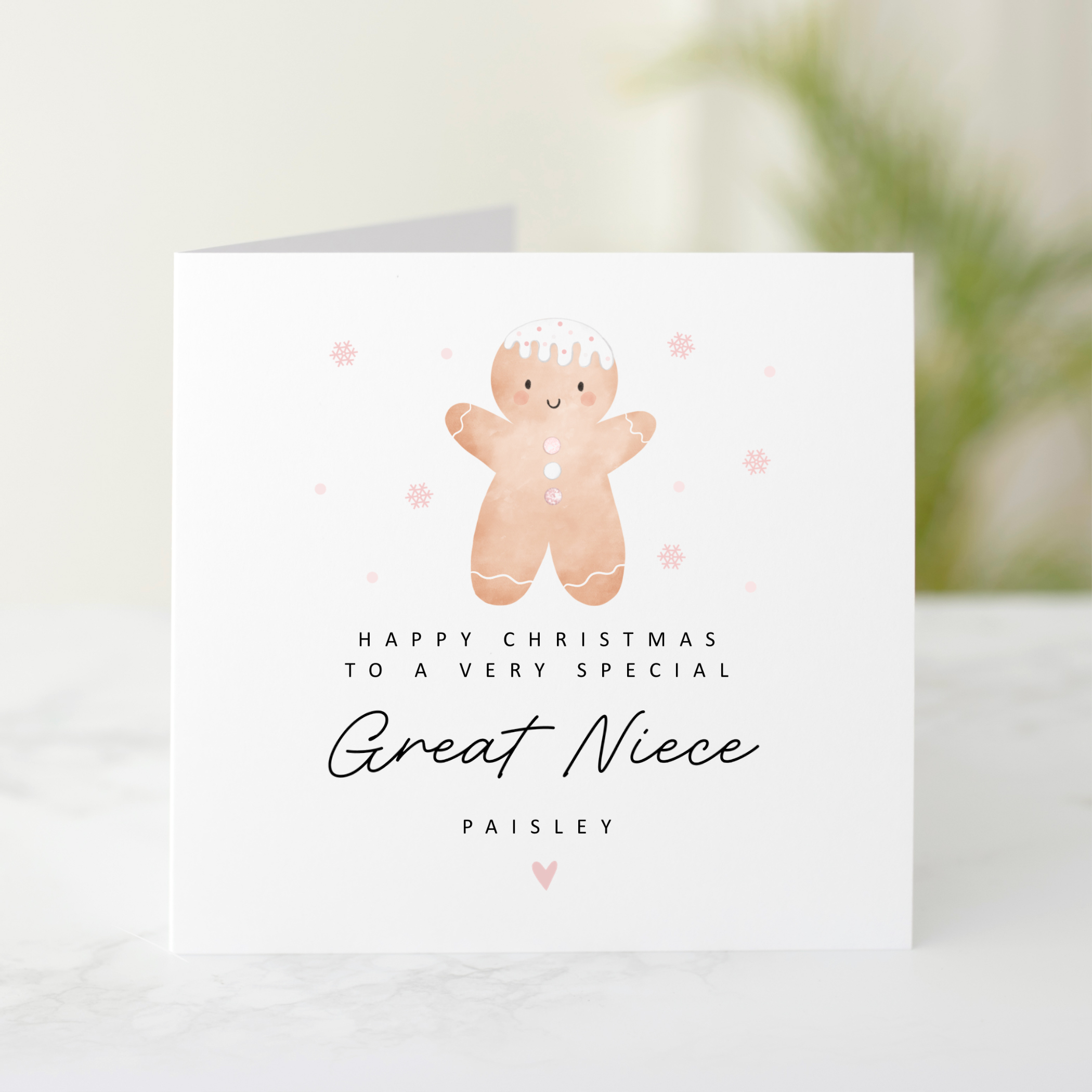 Personalised Great Nana Christmas Card
