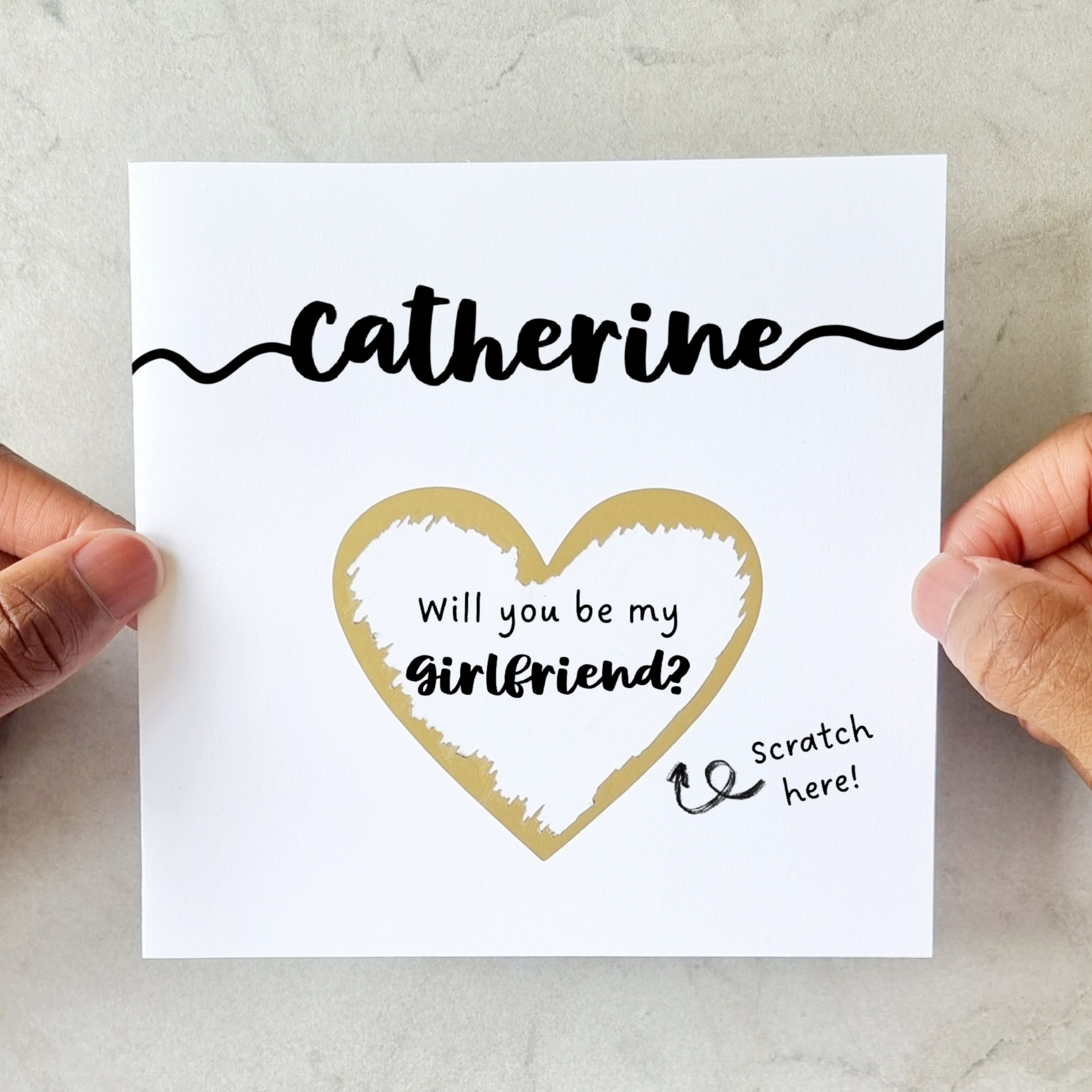 Personalised Will You Be My Card - Scratch & Reveal