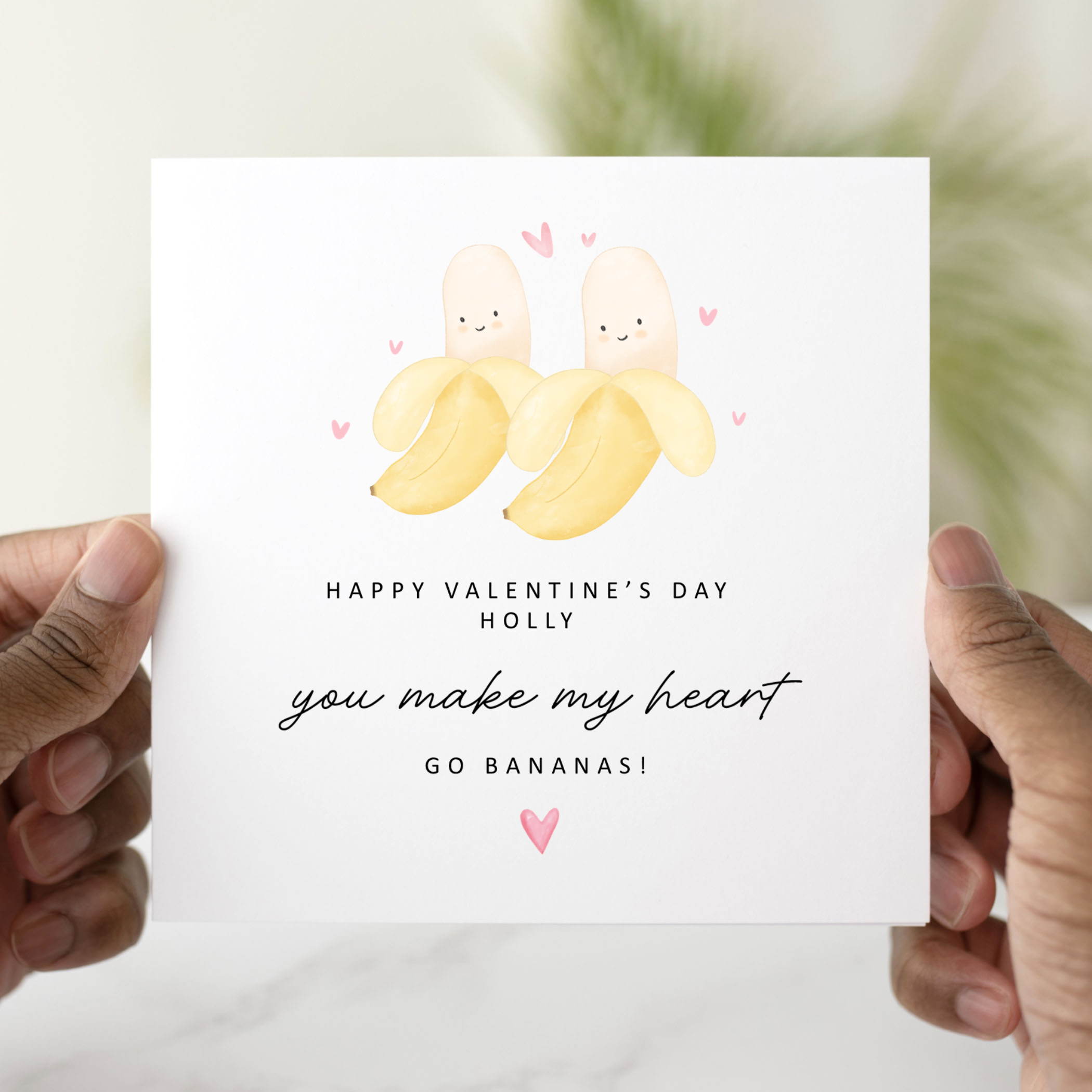 Personalised Banana Pun Valentine's Day Card