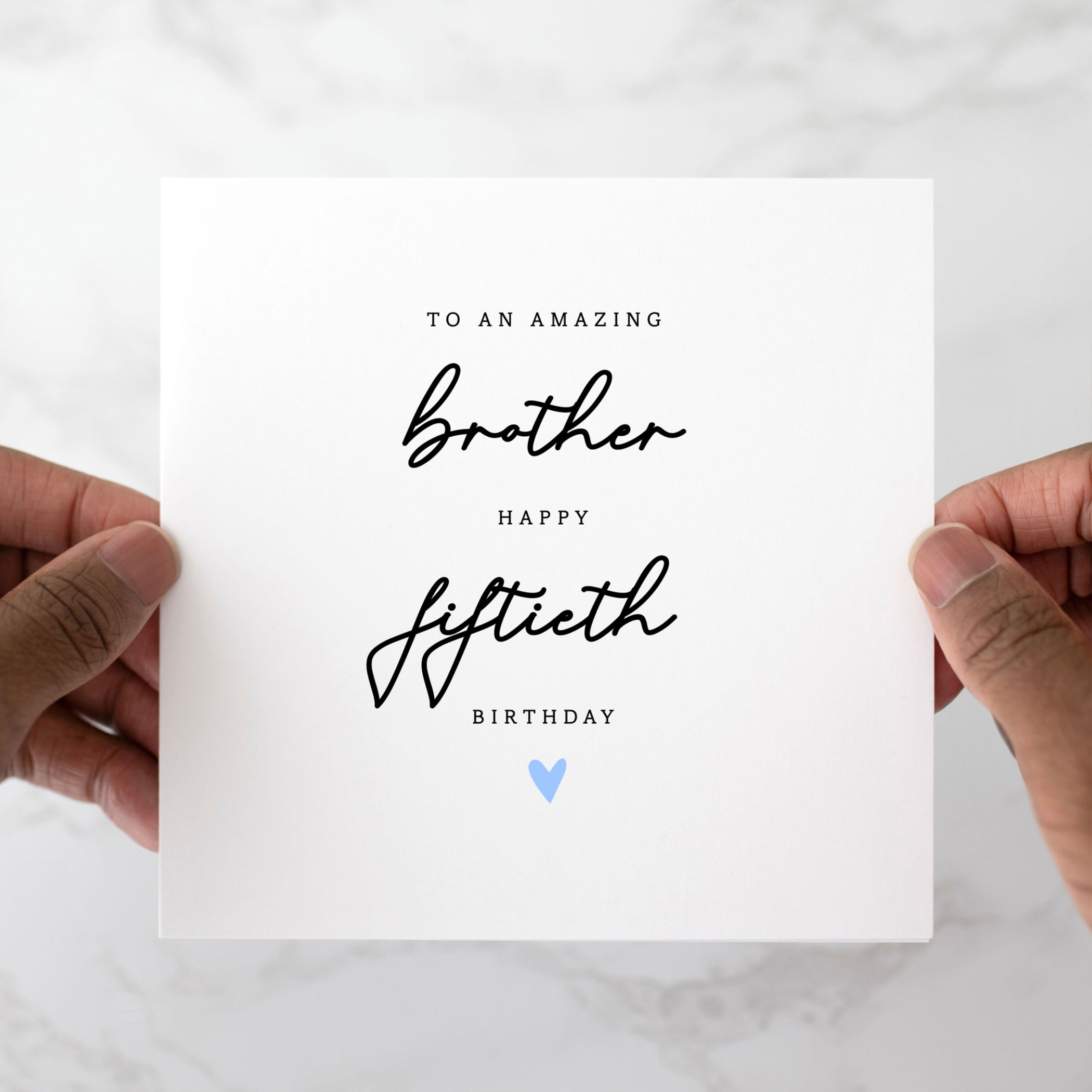 Brother 50th Birthday Card