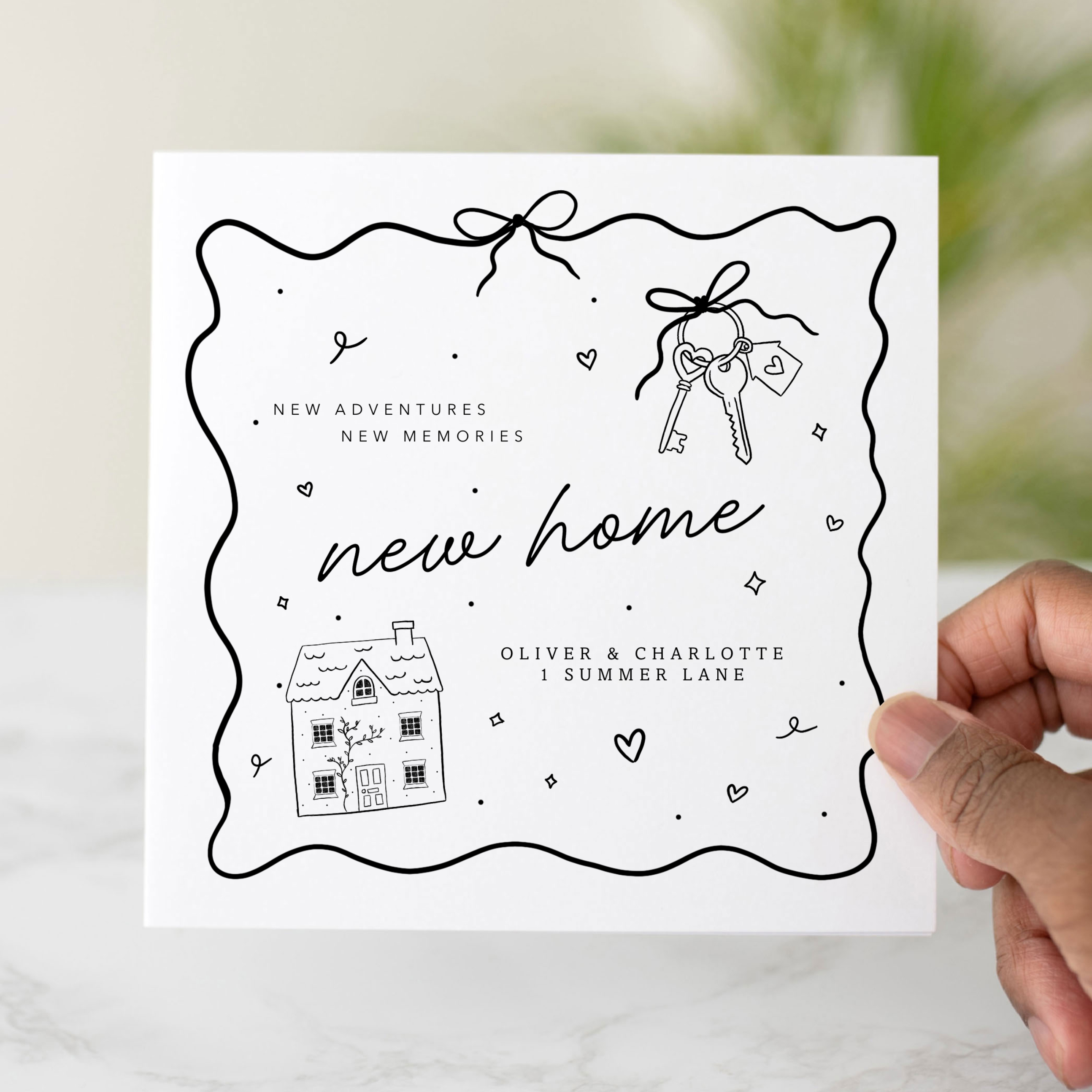 Personalised New Home Card