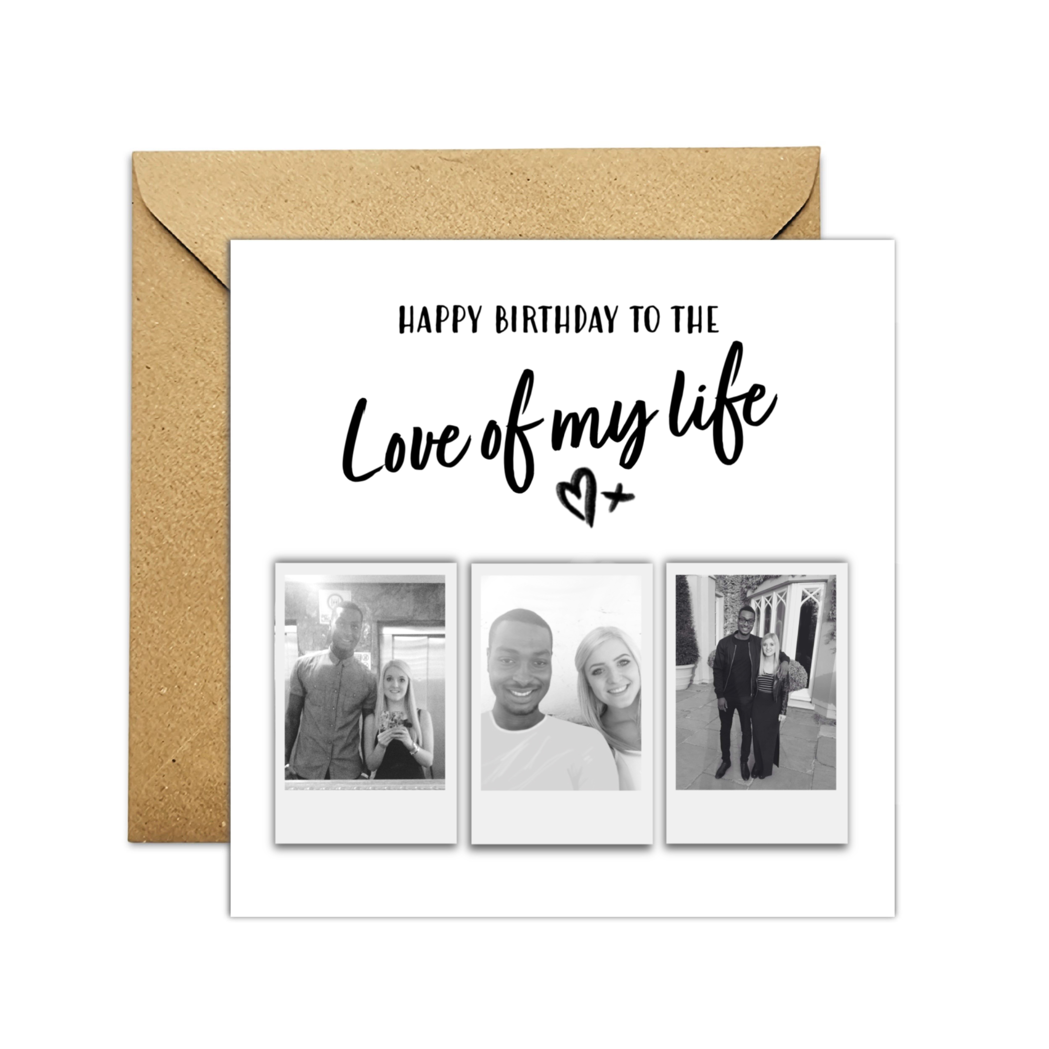 Love Of My Life Birthday Card - Photo Card