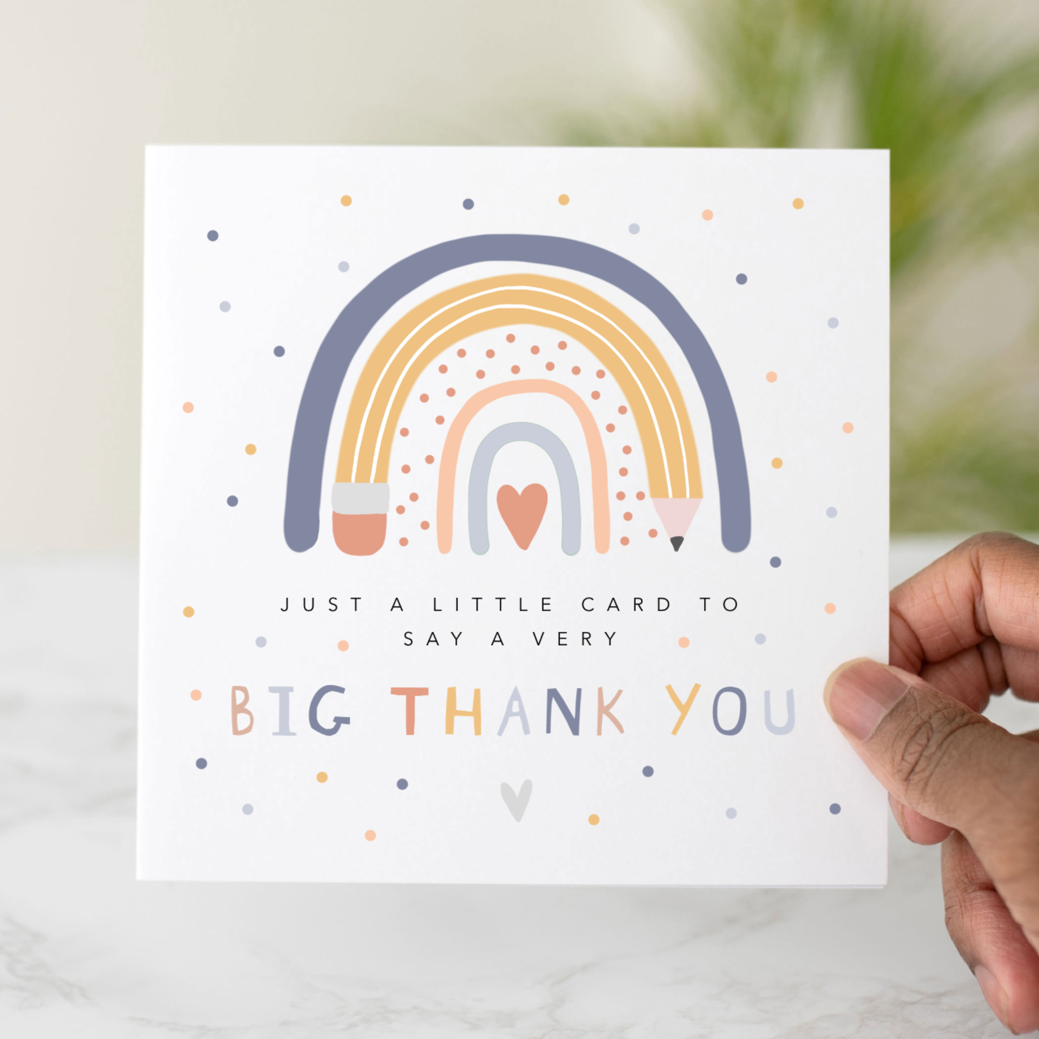 Personalised Teacher Thank You Card - Big Thank You