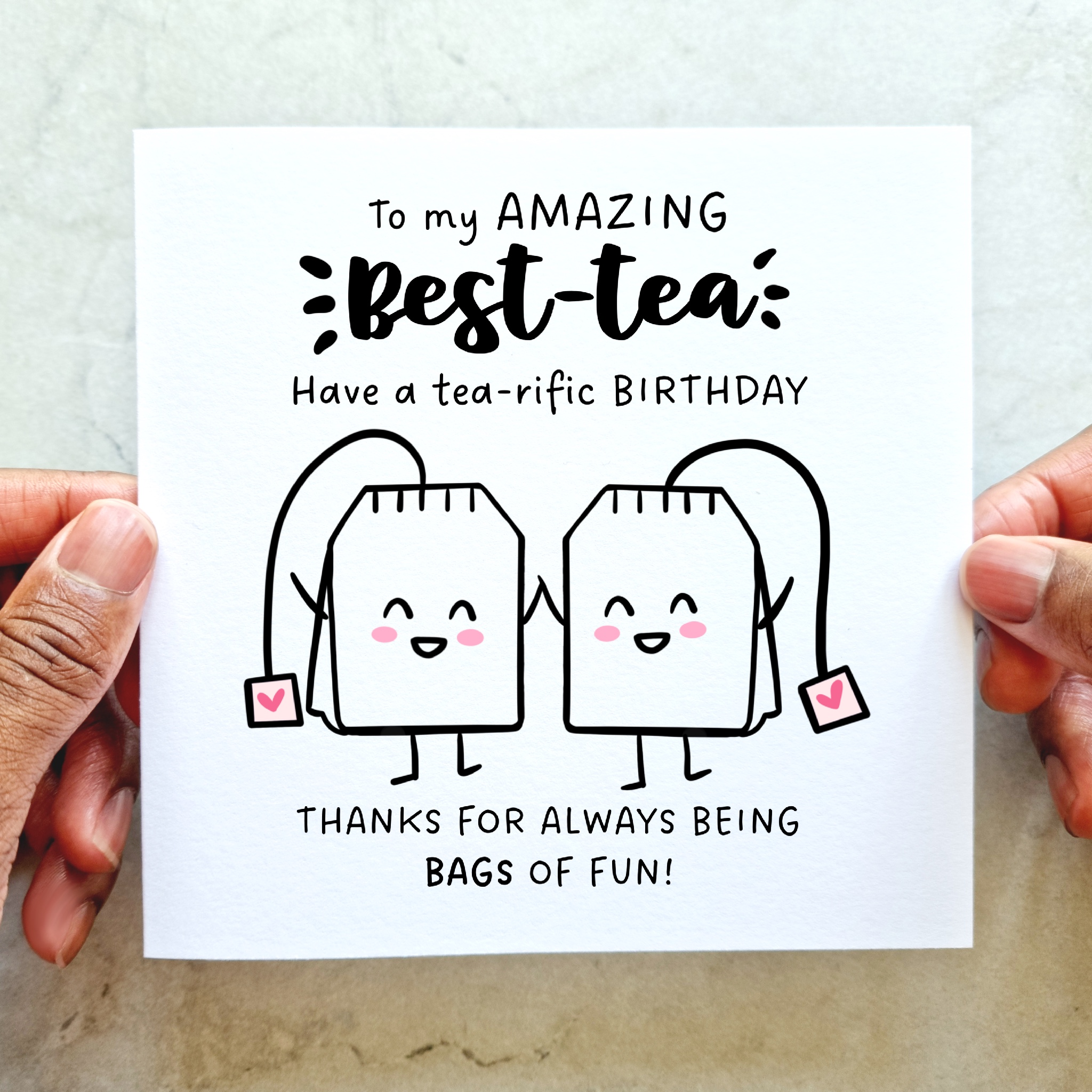 Bestie Birthday Card - Tea Bag