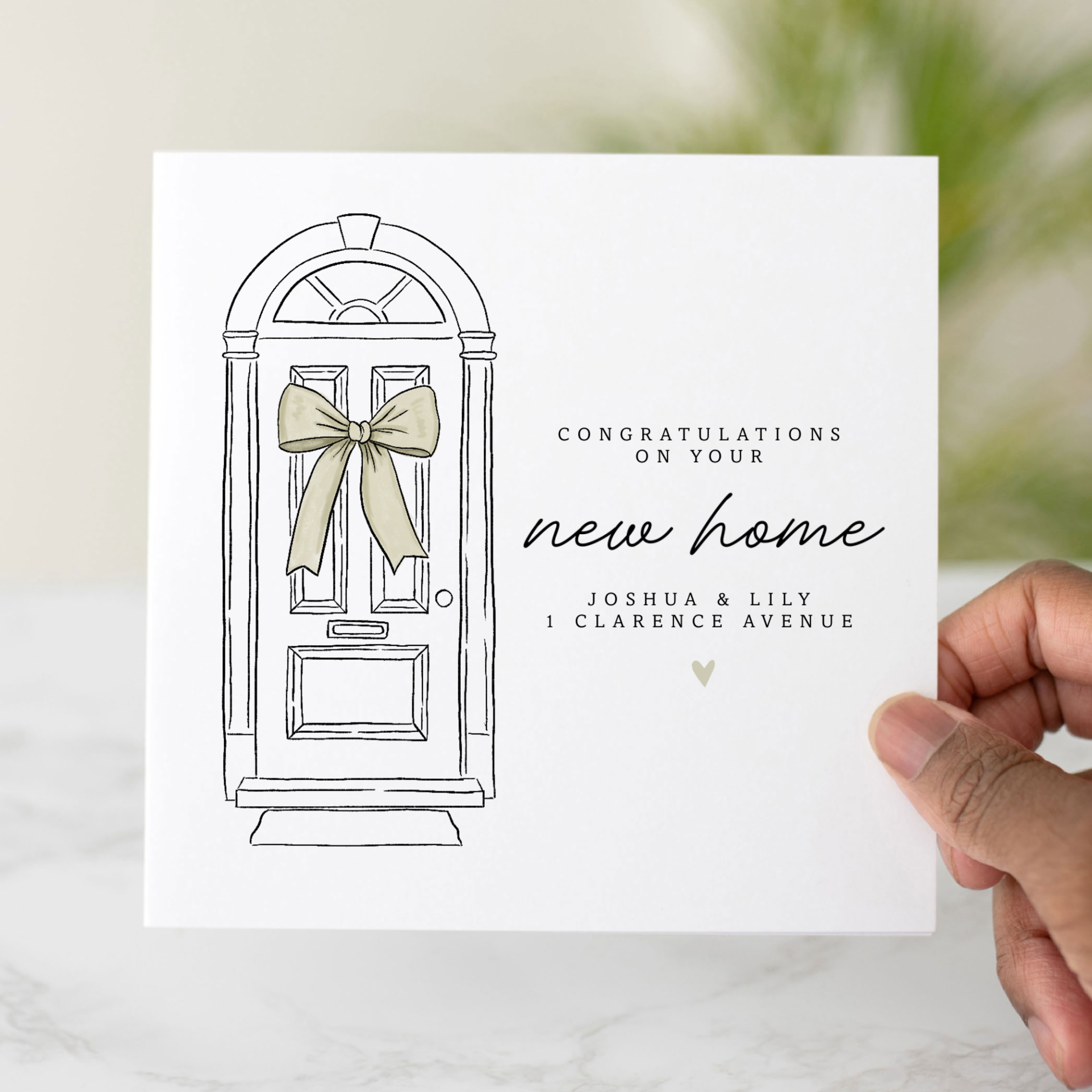 Personalised Sketch New Home Card