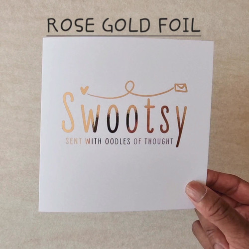 Personalised Daughter Birthday Card - Birthday Card For Daughter - Birthday Card For Her - Poem Card - Rose Gold Foil Card