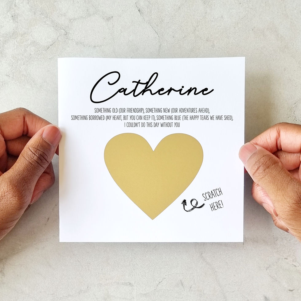 Thumbnail: Personalised Will You Be My Bridesmaid Card - Scratch & Reveal