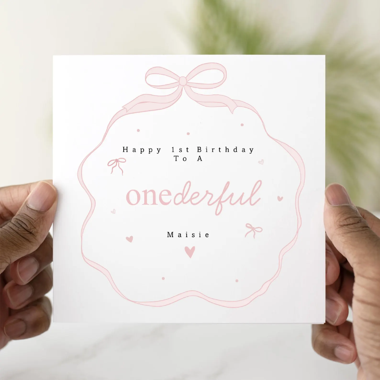 Personalised 1st Birthday Card - Onederful