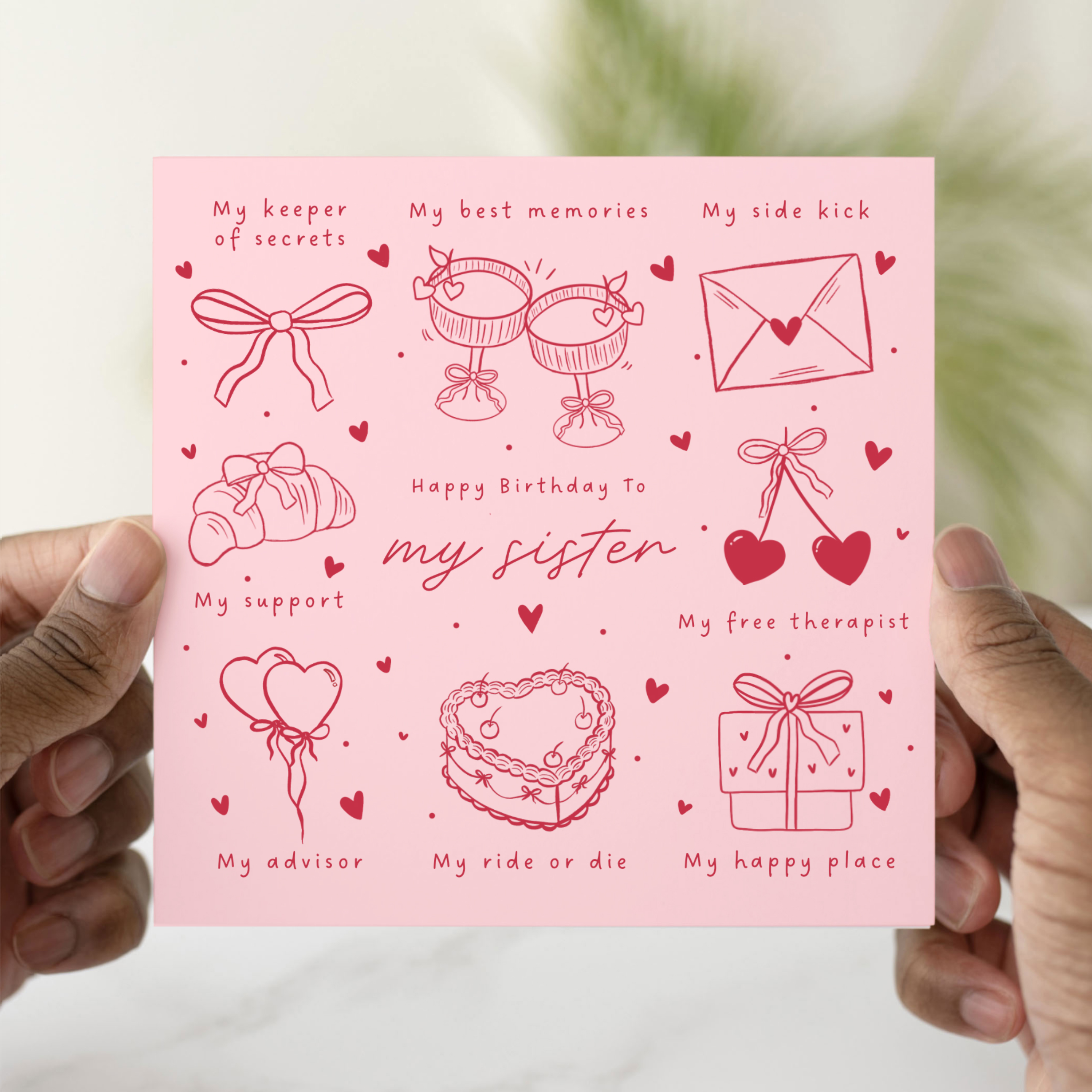 Fun Sister Birthday Card
