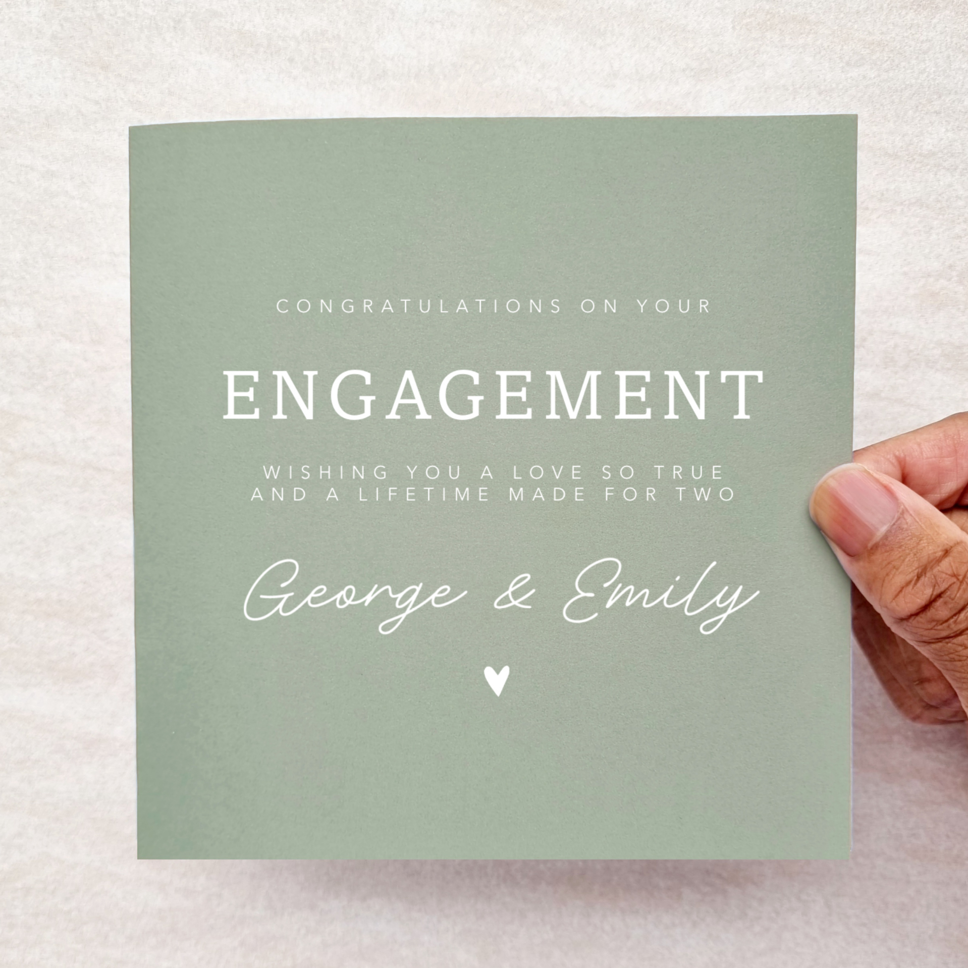 Personalised Engagement Card - Engagement