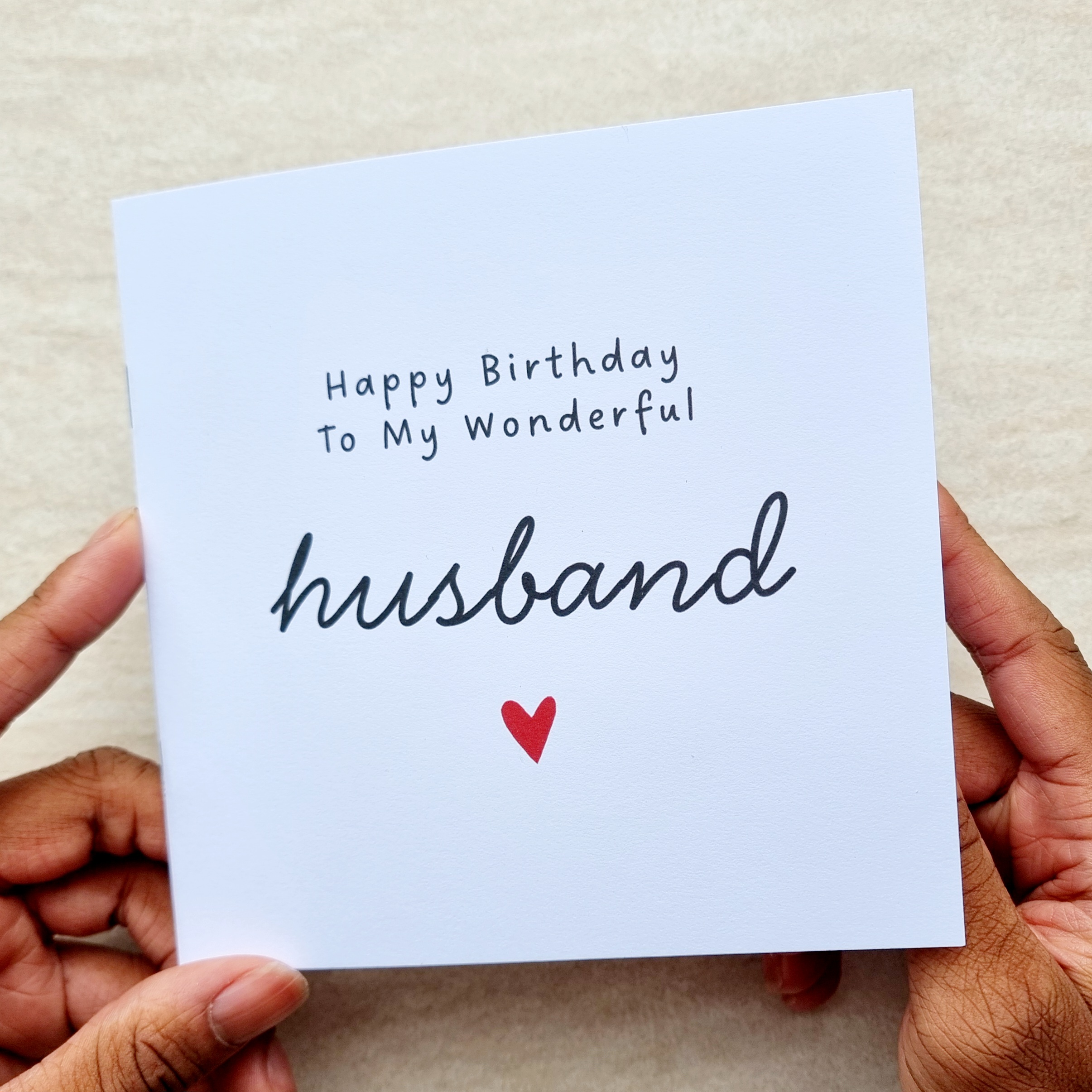 Husband Birthday Book Card