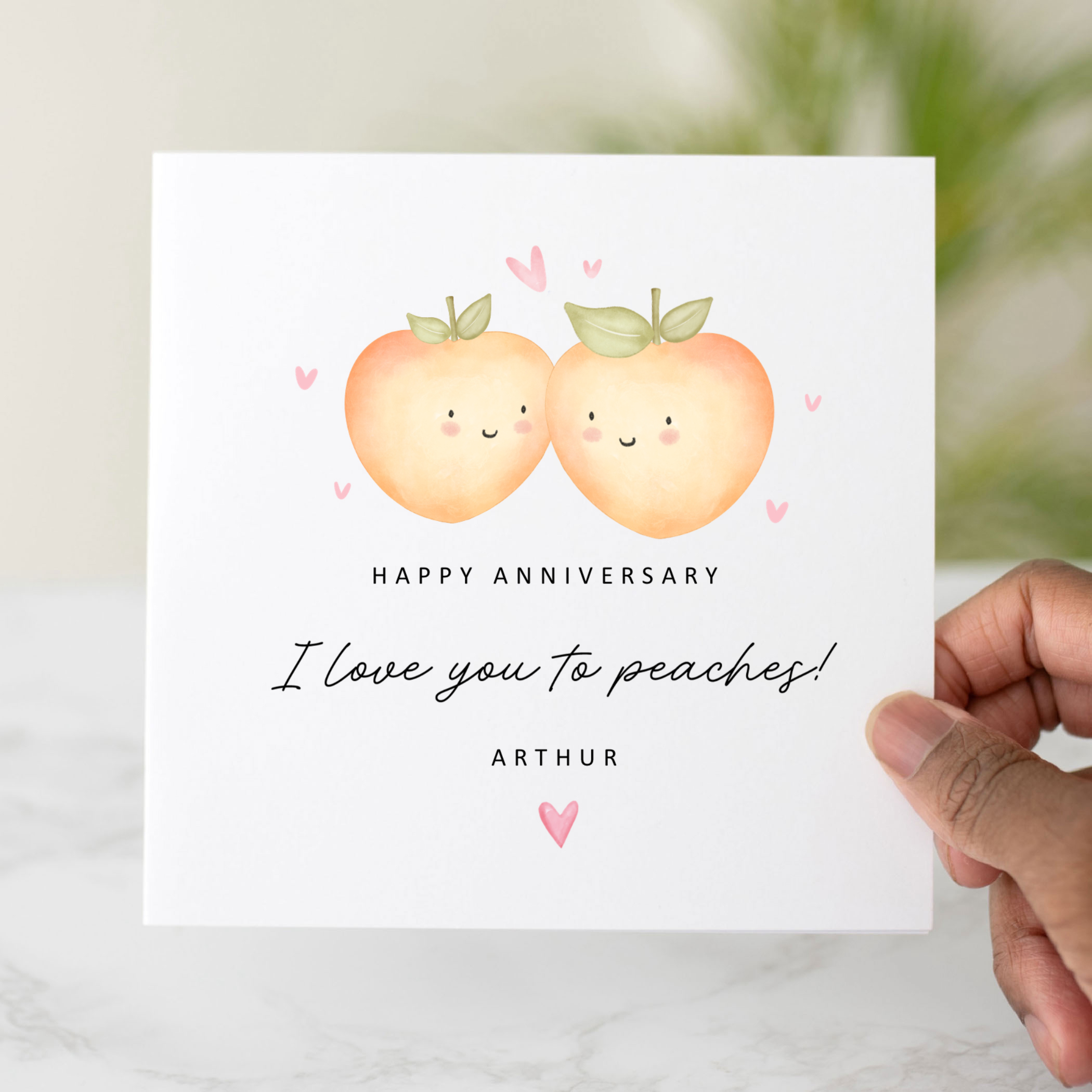 Anniversary Card - I Love To Peaches