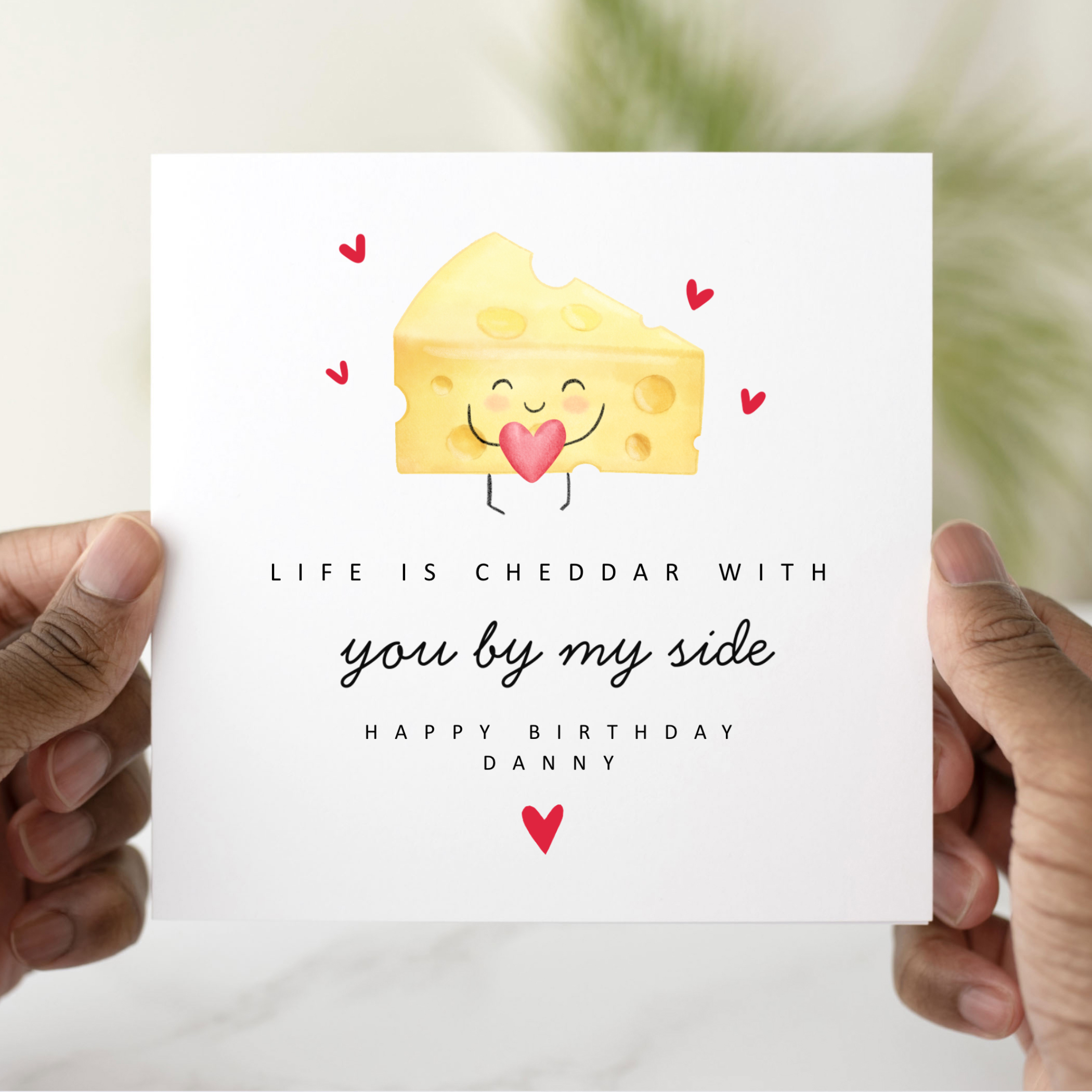 Funny Cheese Pun Birthday Card -