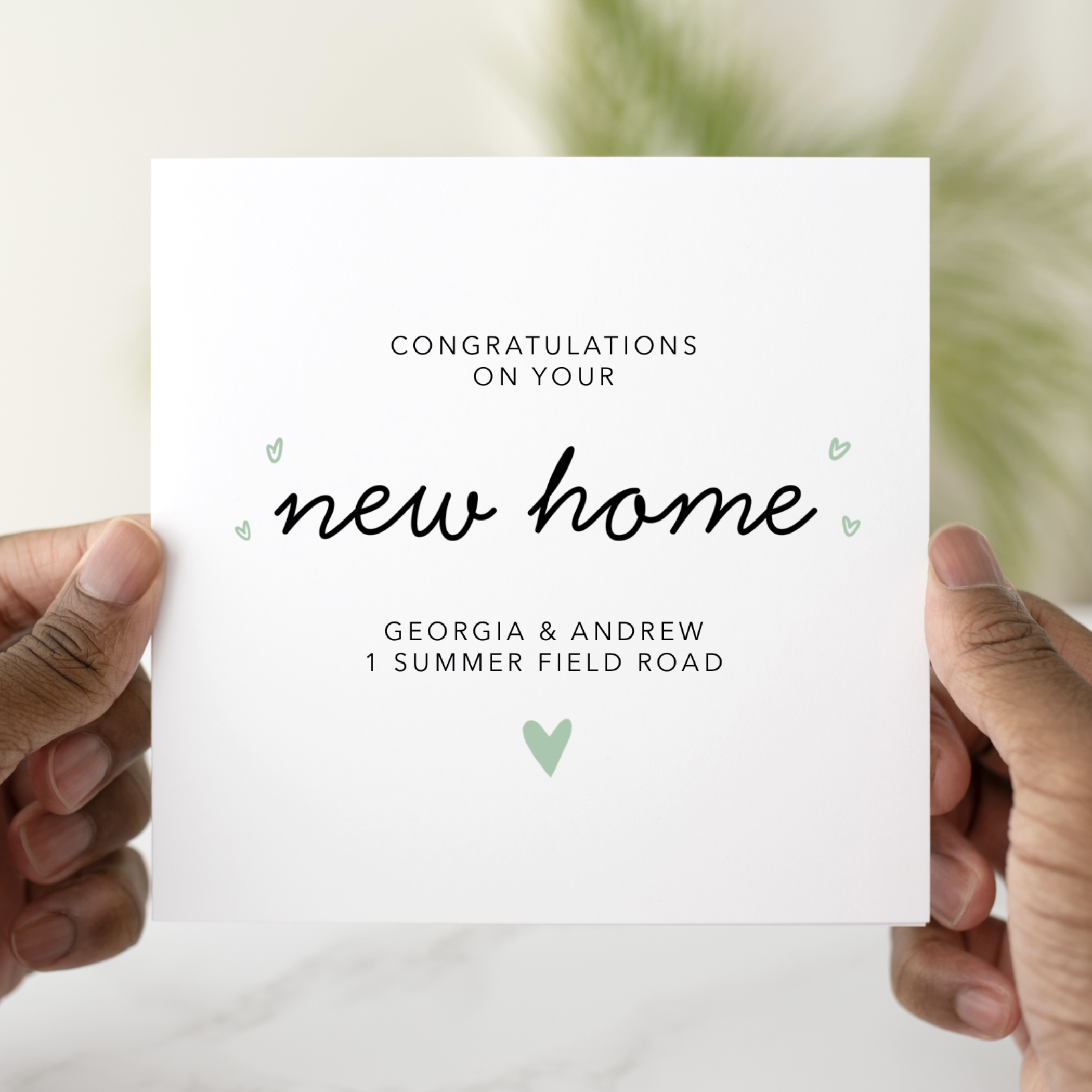 Personalised New Home Card