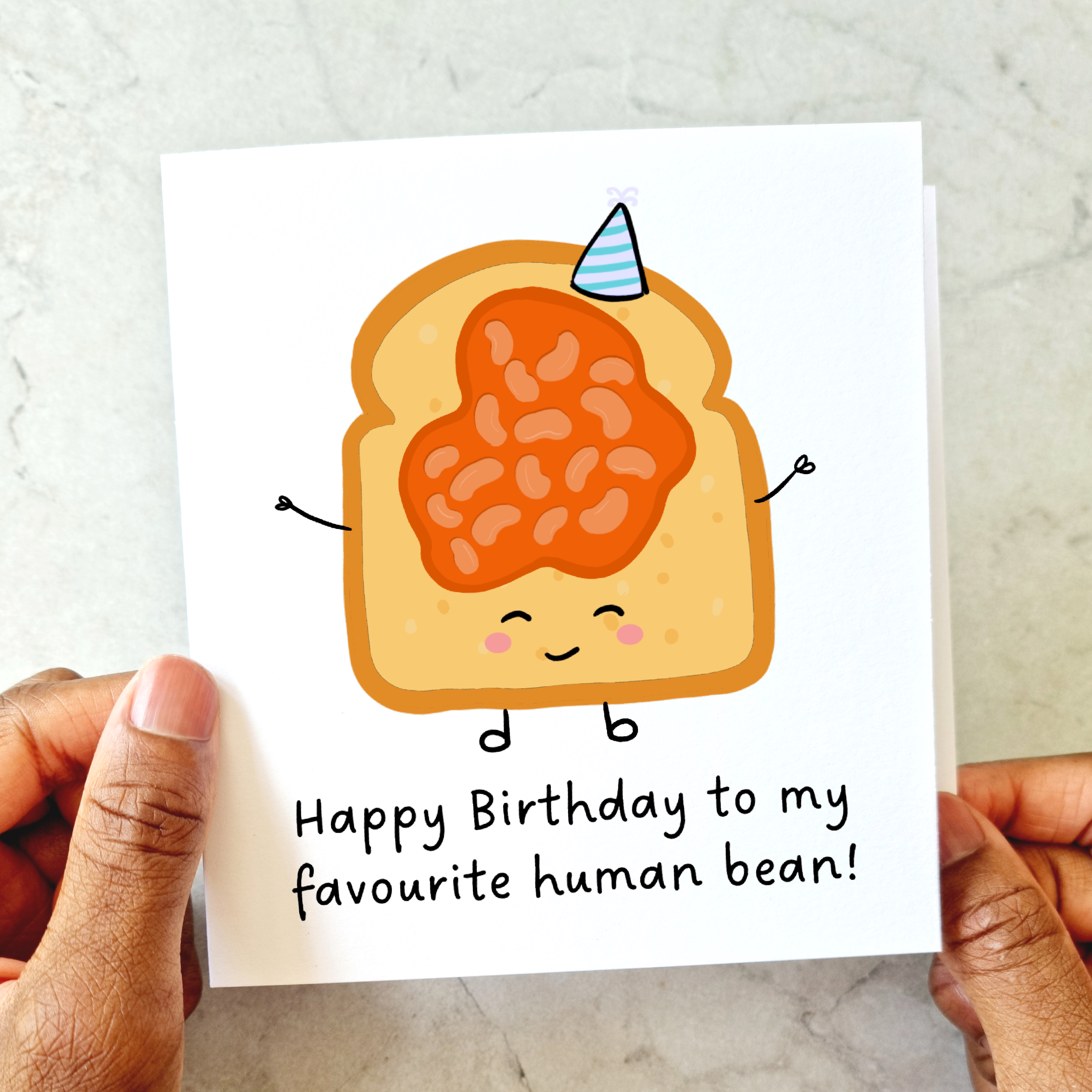 Happy Birthday Card - Bean
