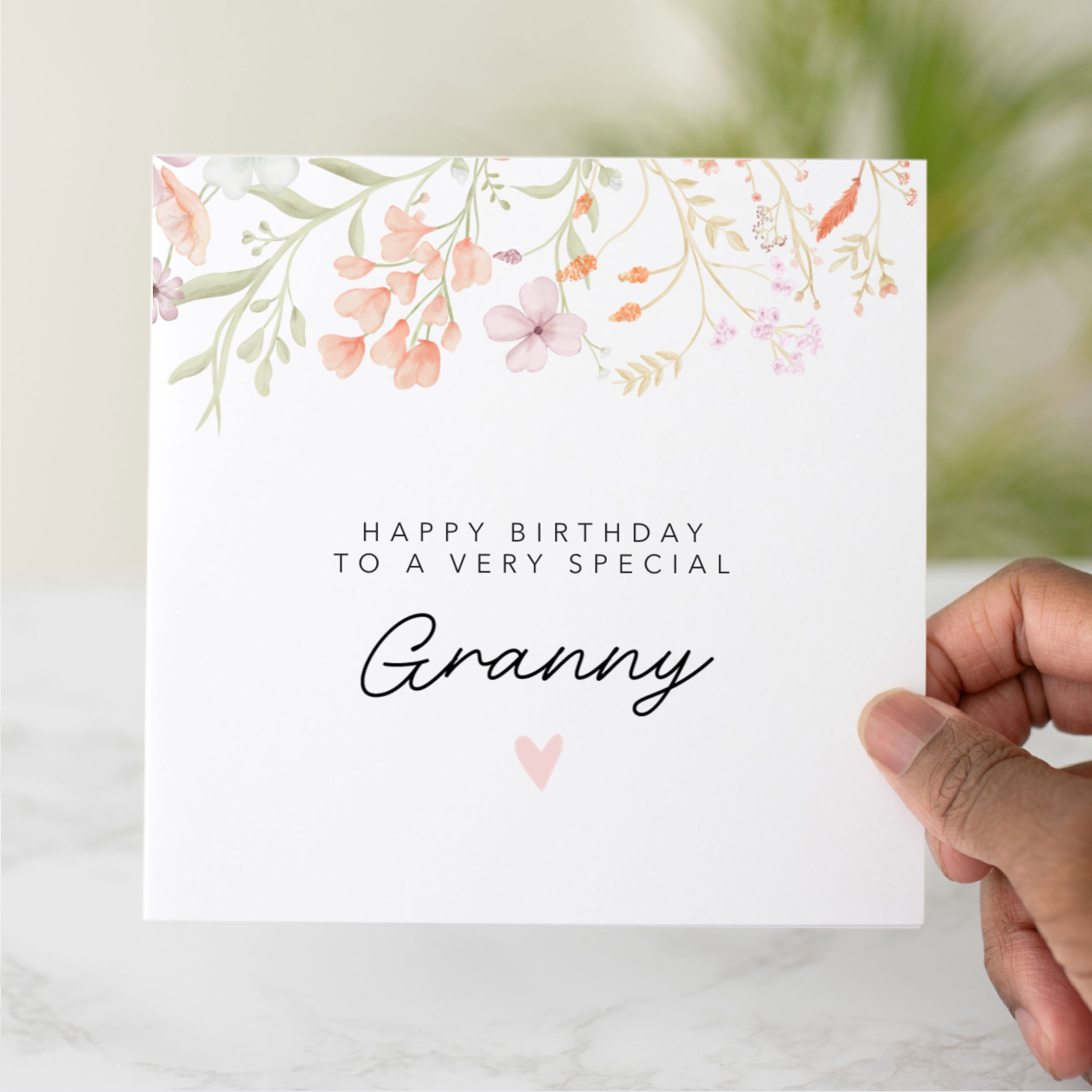 Floral Granny Birthday Card