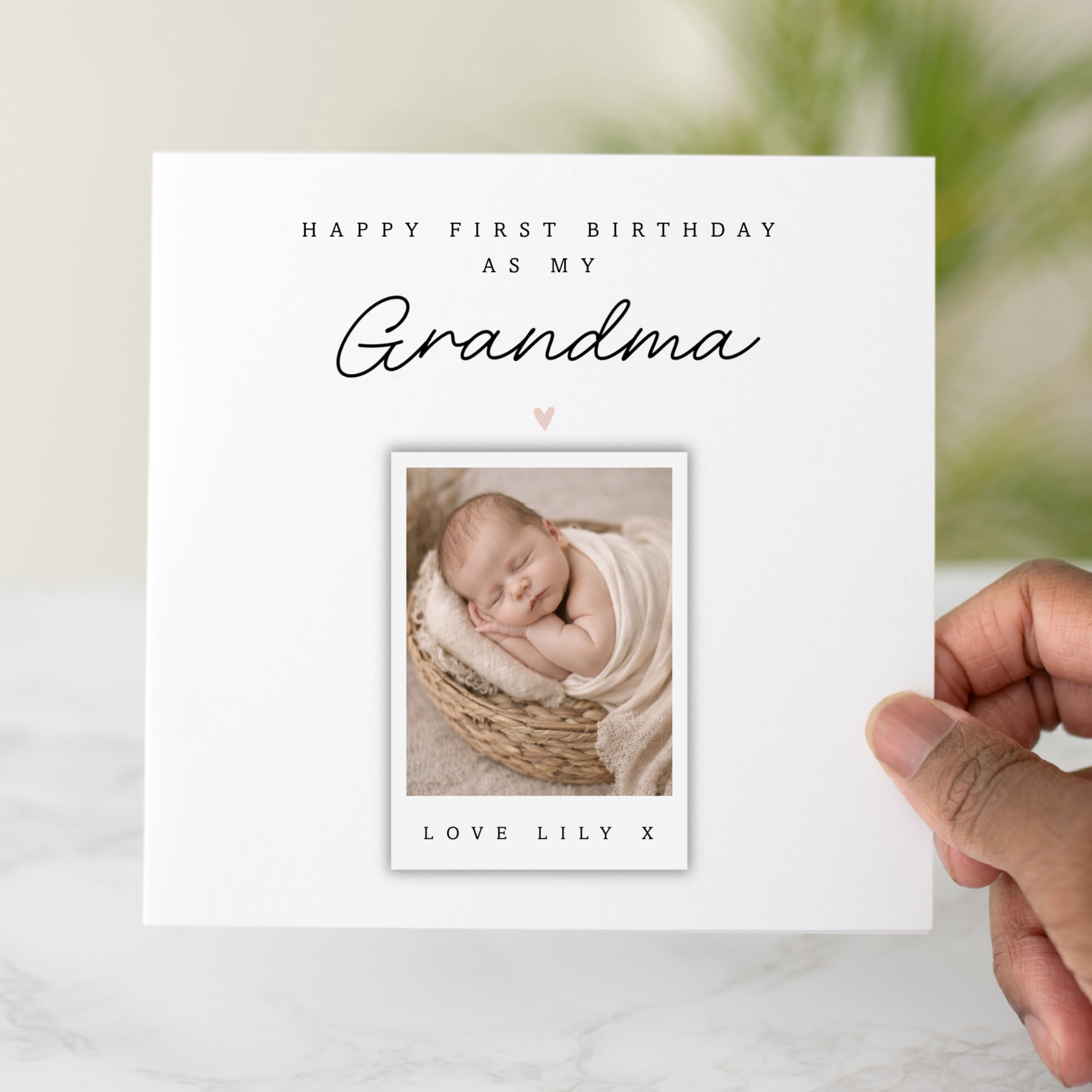 Personalised 1st Birthday As My Grandma Birthday Card - Add Your Own Photo