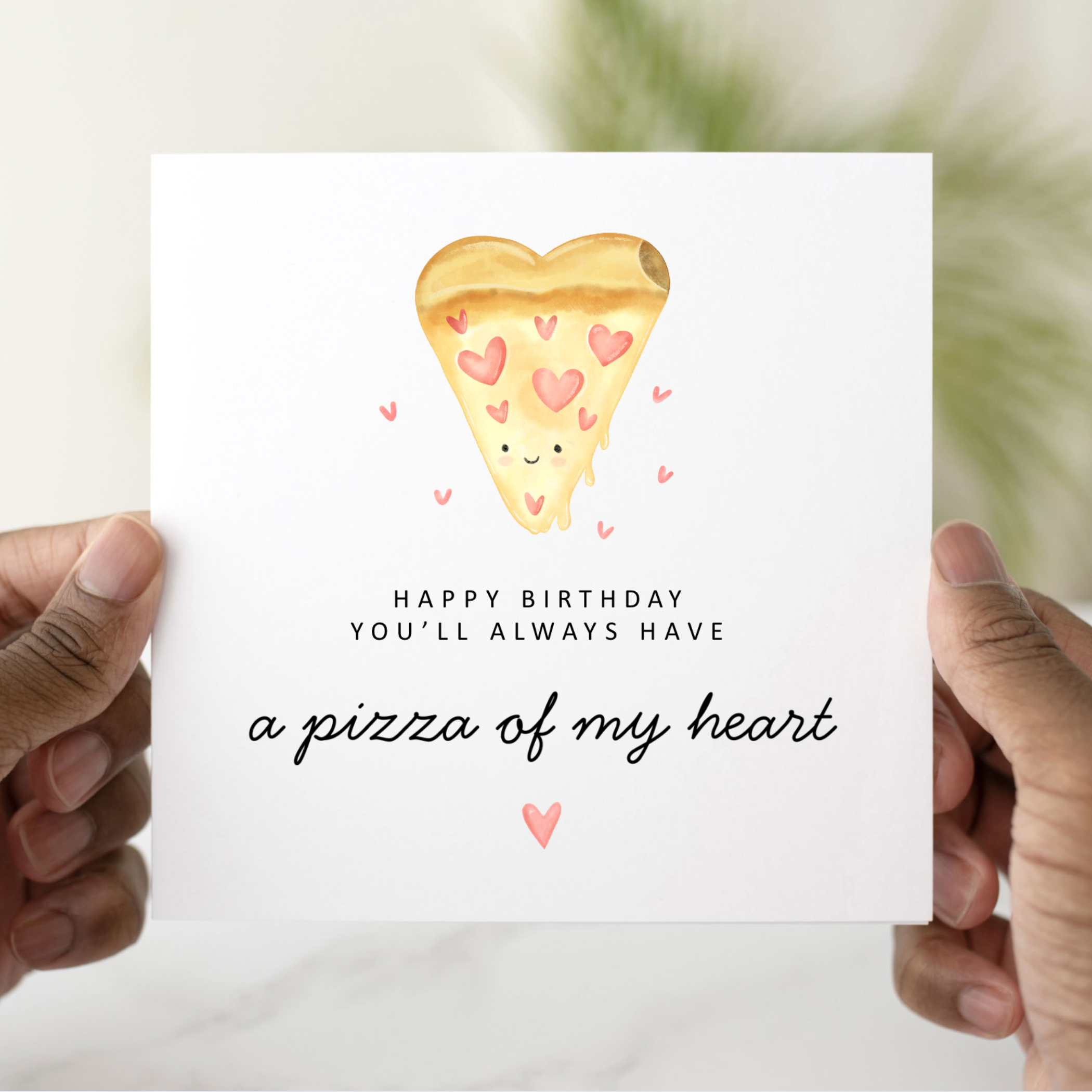 Partner Birthday Card - Fun Pizza Pun