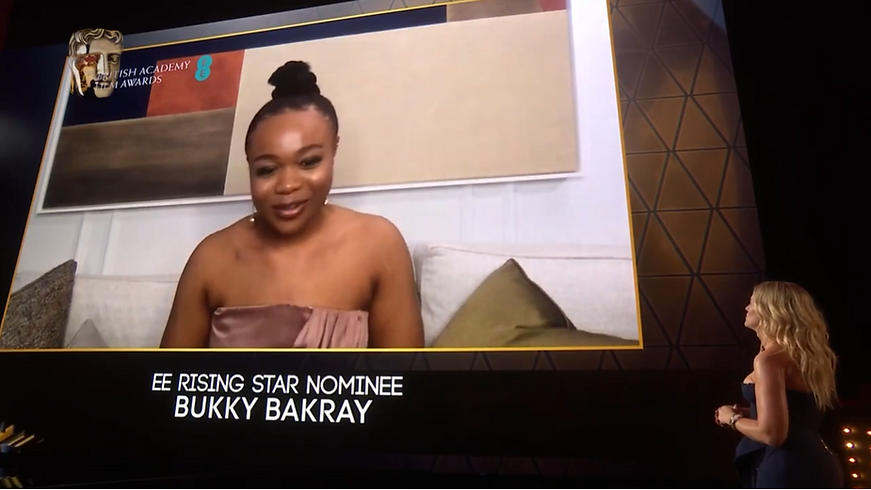 Bukky Bakray Crowned EE Rising Star Award at the 2021 EE BAFTAs