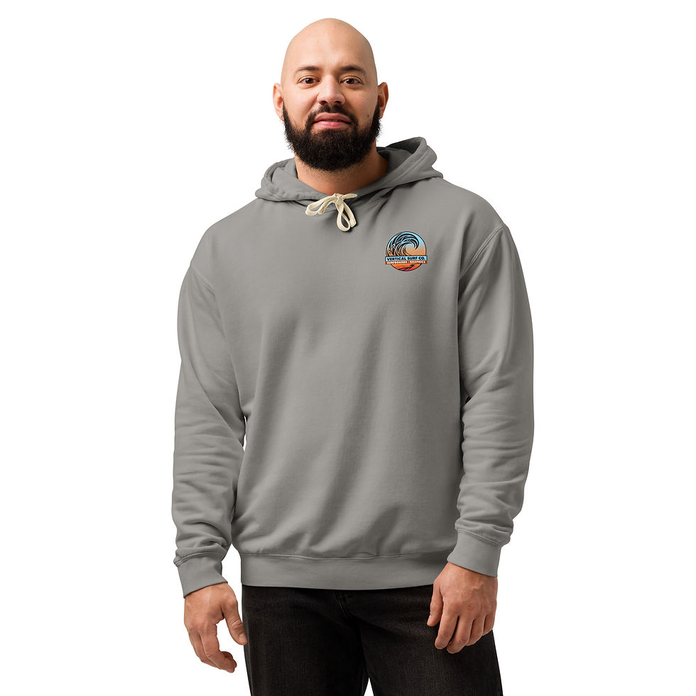 Thumbnail: Chest Logo - Unisex garment-dyed lightweight hoodie