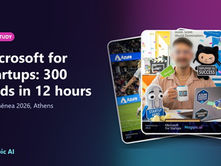 Microsoft for Startups case study: 300 leads in 12 hours at Panathēnea 2026
