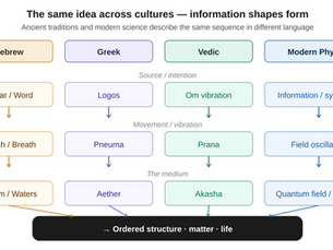 In the Beginning Was the Word: Ancient Creation Language and Modern Field Theory