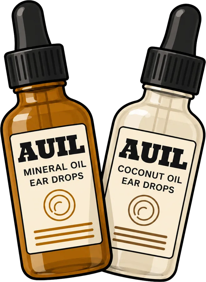 Two bottles of Auil ear drops, the 10% bundle