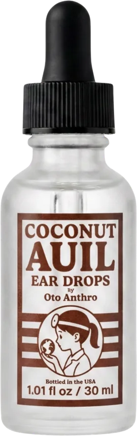 Bottle of Coconut Auil ear drops
