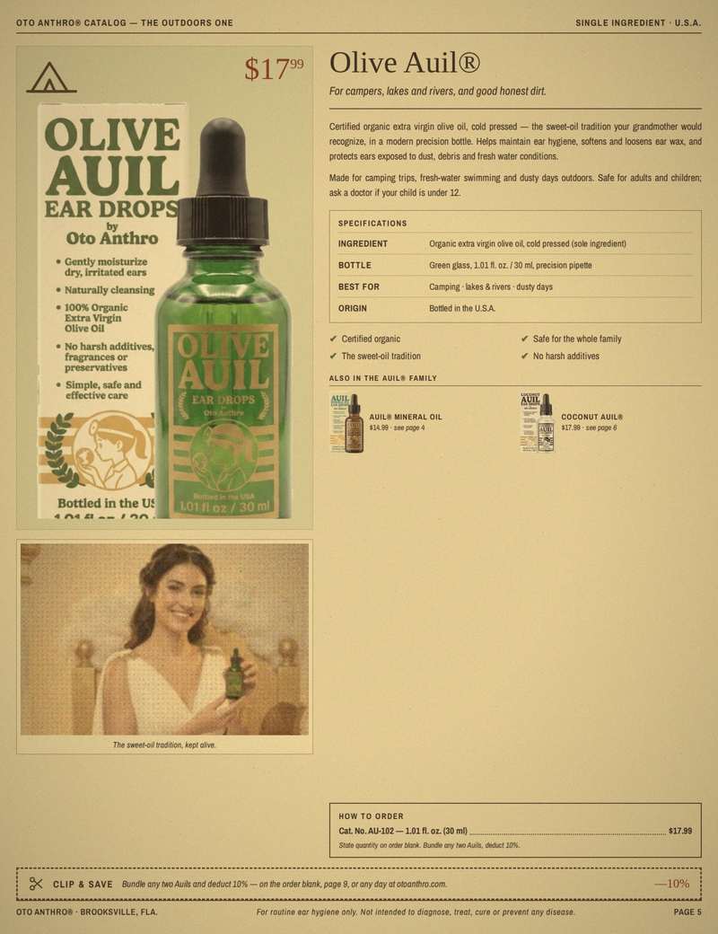Page 5 of the printed Oto Anthro catalog