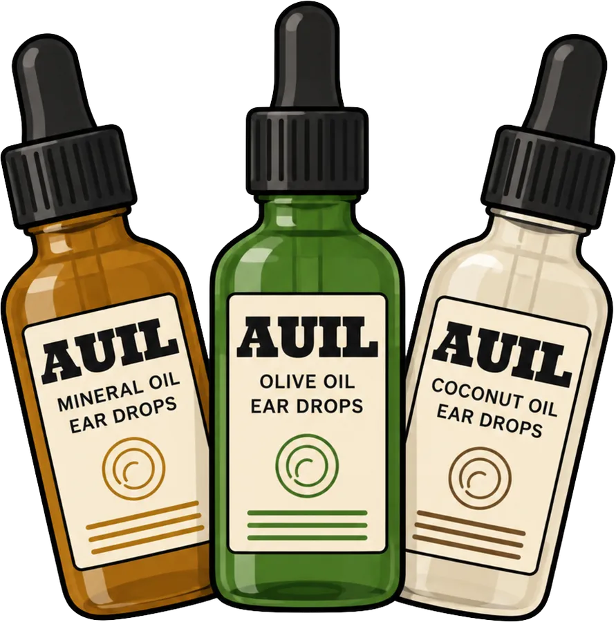 Three bottles of Auil ear drops, the 12.5% bundle