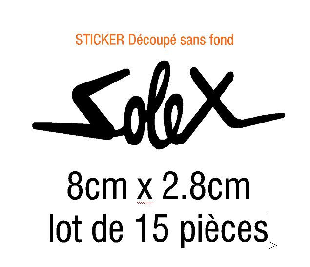Miniature : Sticker Solex en découpe / lot de 15/20 pièces