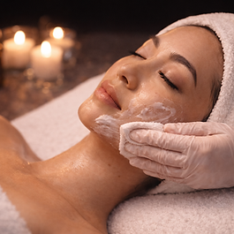 A restorative treatment designed to strengthen the skin barrier, replenish hydration, and bring the complexion back to a calm, balanced state. This facial begins with a gentle double cleanse and, if needed, a light enzymatic prep to softly refine and prepare the skin. A targeted hydration layering technique delivers soothing, barrier-supportive ingredients to reinforce the skin’s natural defenses, followed by slow, rhythmic lymphatic drainage to reduce fluid retention and support circulation. A thermal infusion veil seals in moisture through gentle warmth and occlusion, enhancing absorption and restoring comfort. The treatment is completed with barrier-repairing serums and moisturizer, leaving the skin visibly calm, hydrated, and resilient.